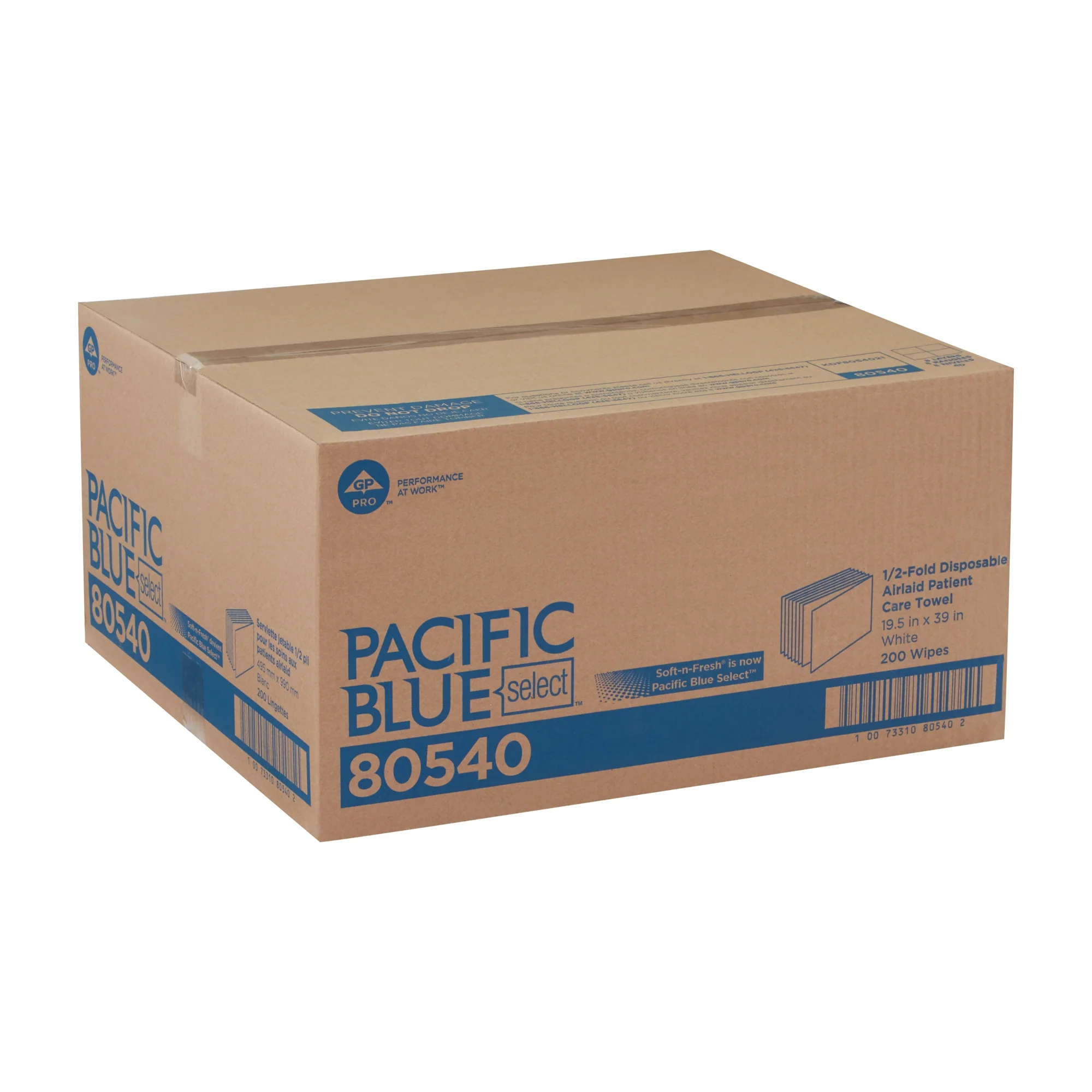 Georgia-Pacific Consumer Products LP Pacific Blue Select A300 Patient Care Bath Towel (200/CS) - Image 3