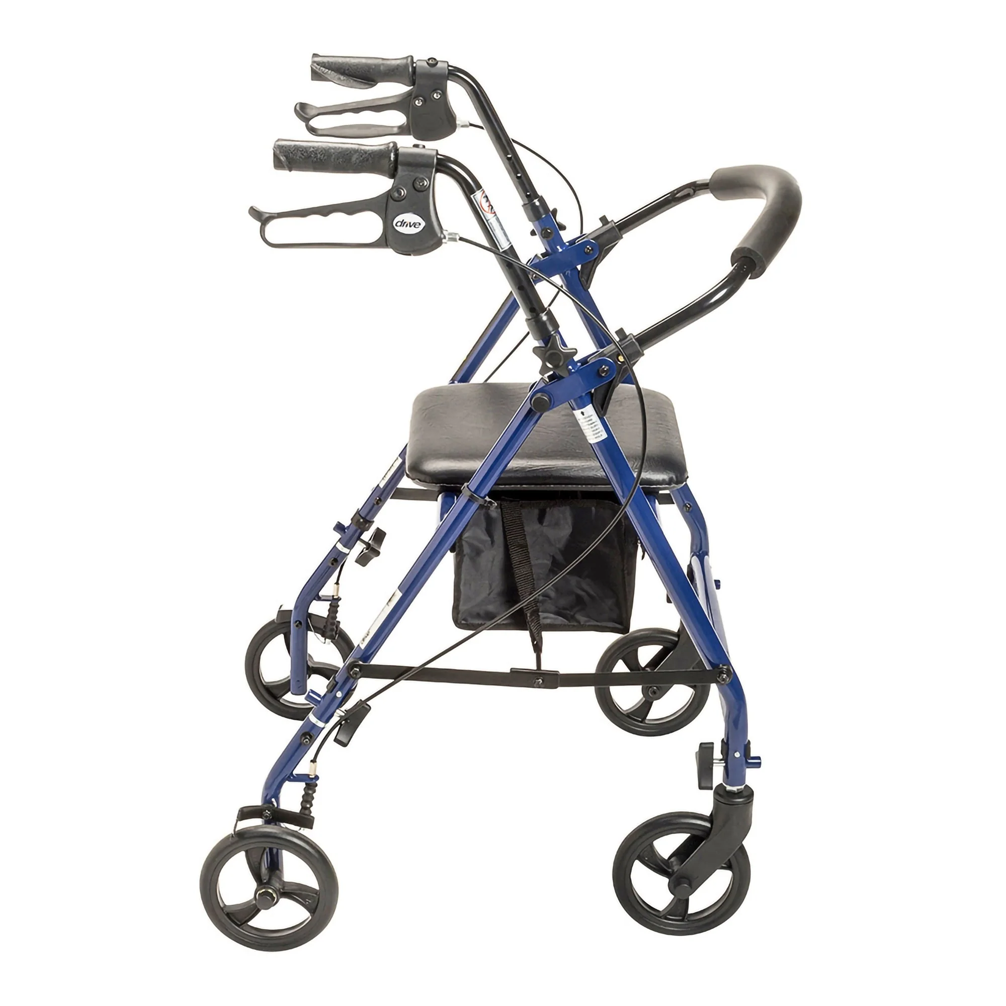 Drive DeVilbiss Healthcare drive Steel Rollator with 6 Inch Wheels, Blue - Image 3