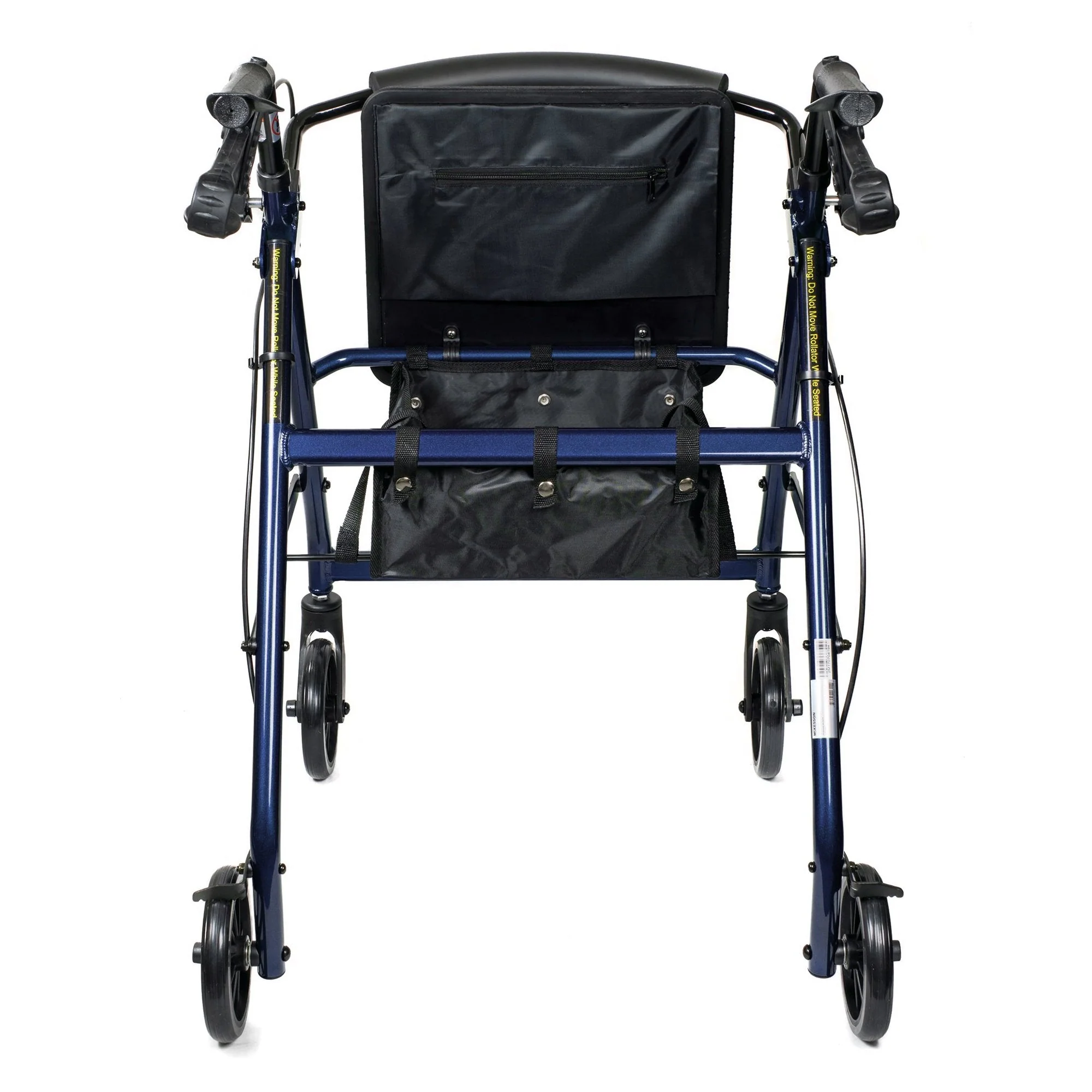 McKesson Brand McKesson Blue Four-Wheel Rollator, 33 to 38 Inch Handle Height - Image 2