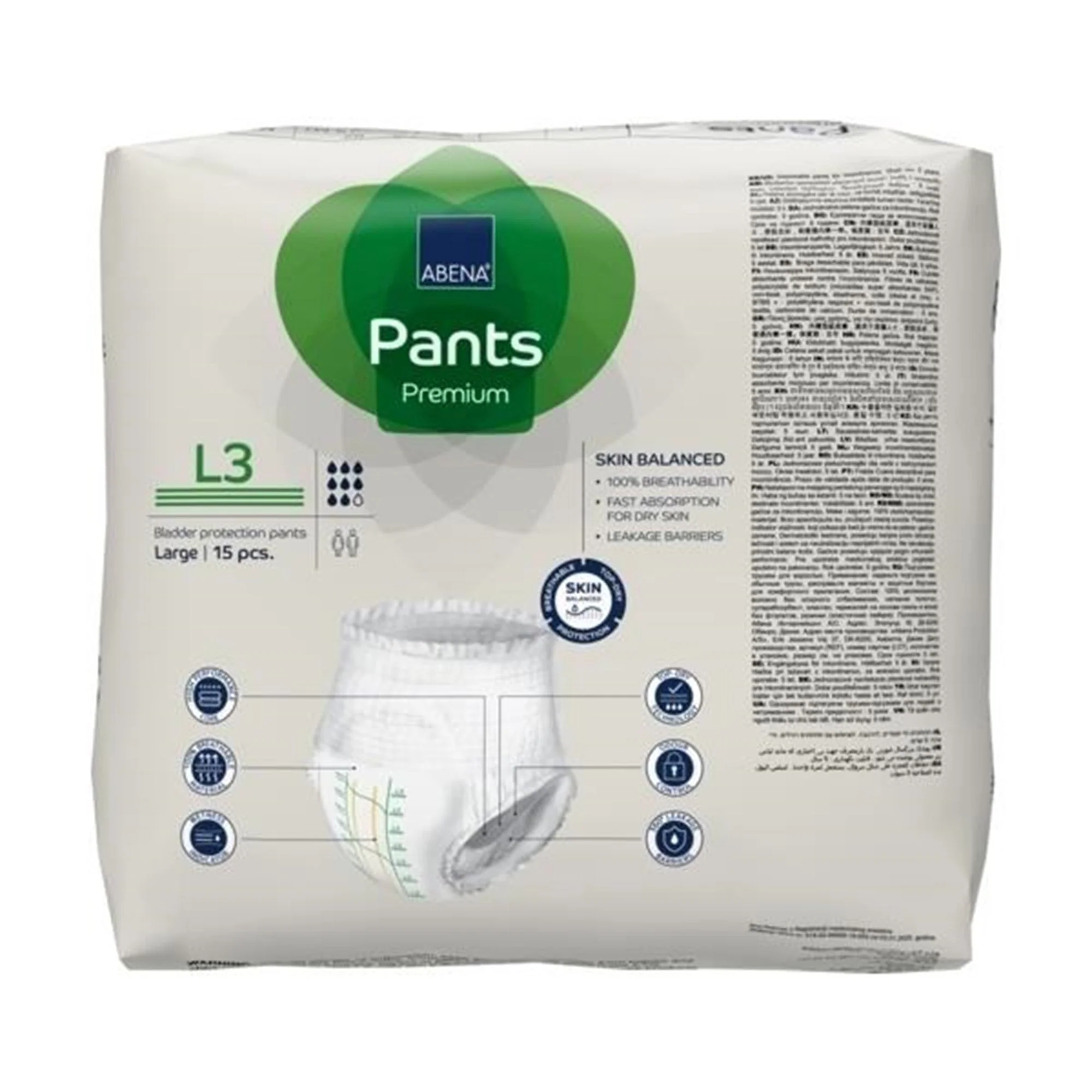 Abena North America Abena Premium Pants L3 Incontinence Brief, Large (90/CS) - Image 5