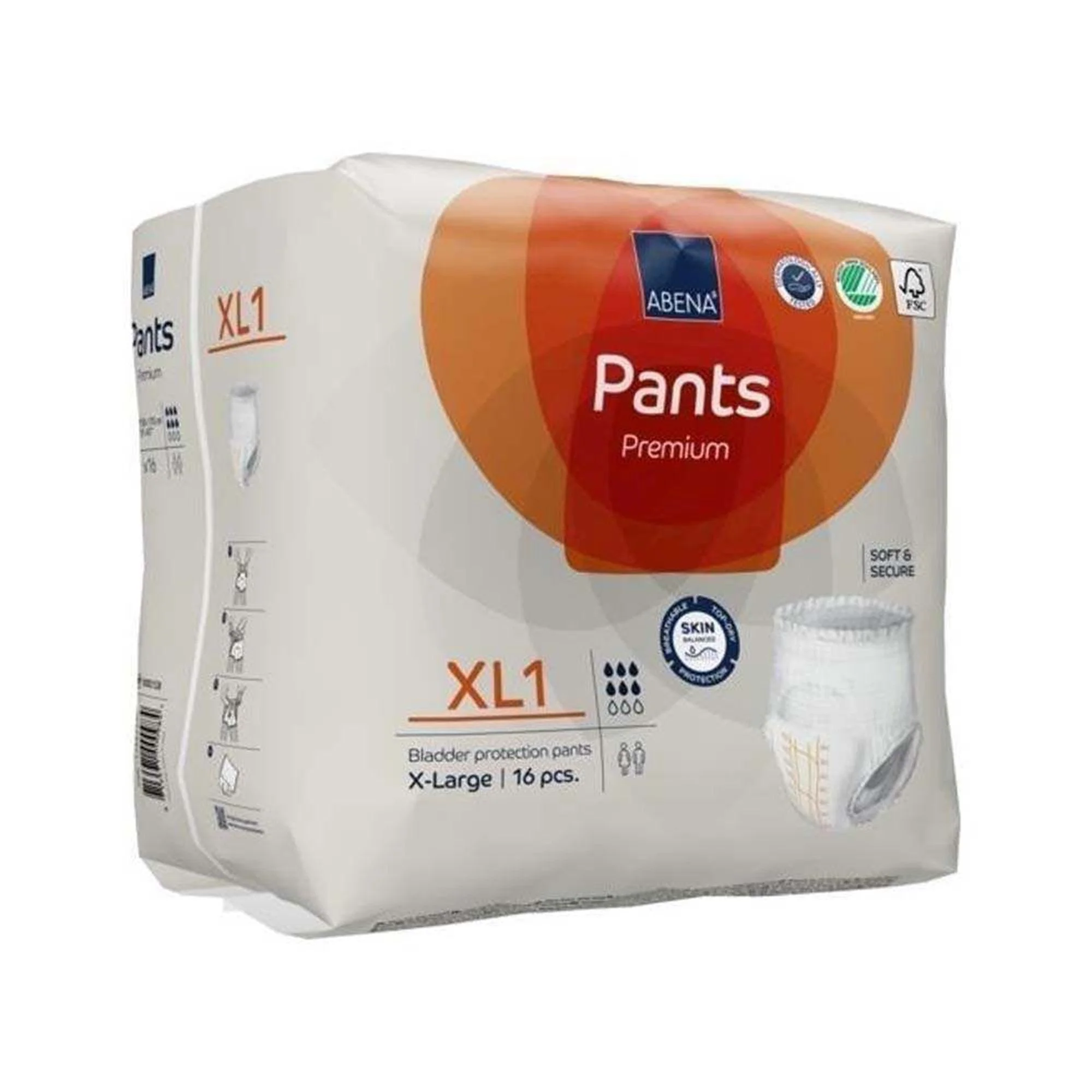 Abena North America Abena Premium Pants XL1 Incontinence Brief, X-Large (96/CS) - Image 3