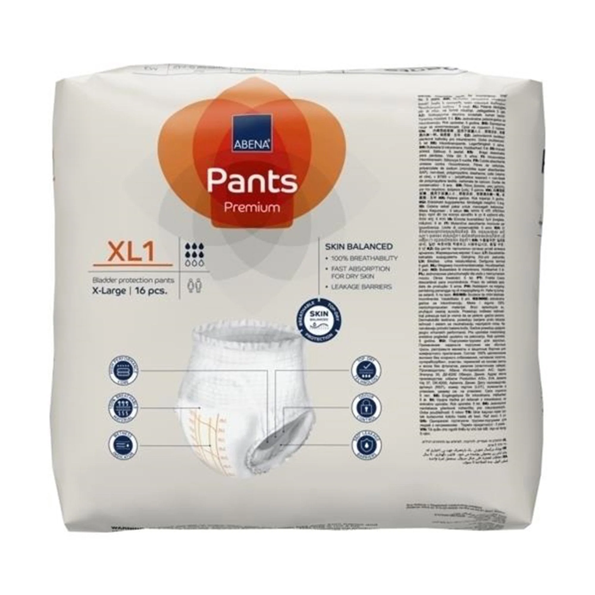 Abena North America Abena Premium Pants XL1 Incontinence Brief, X-Large (96/CS) - Image 5