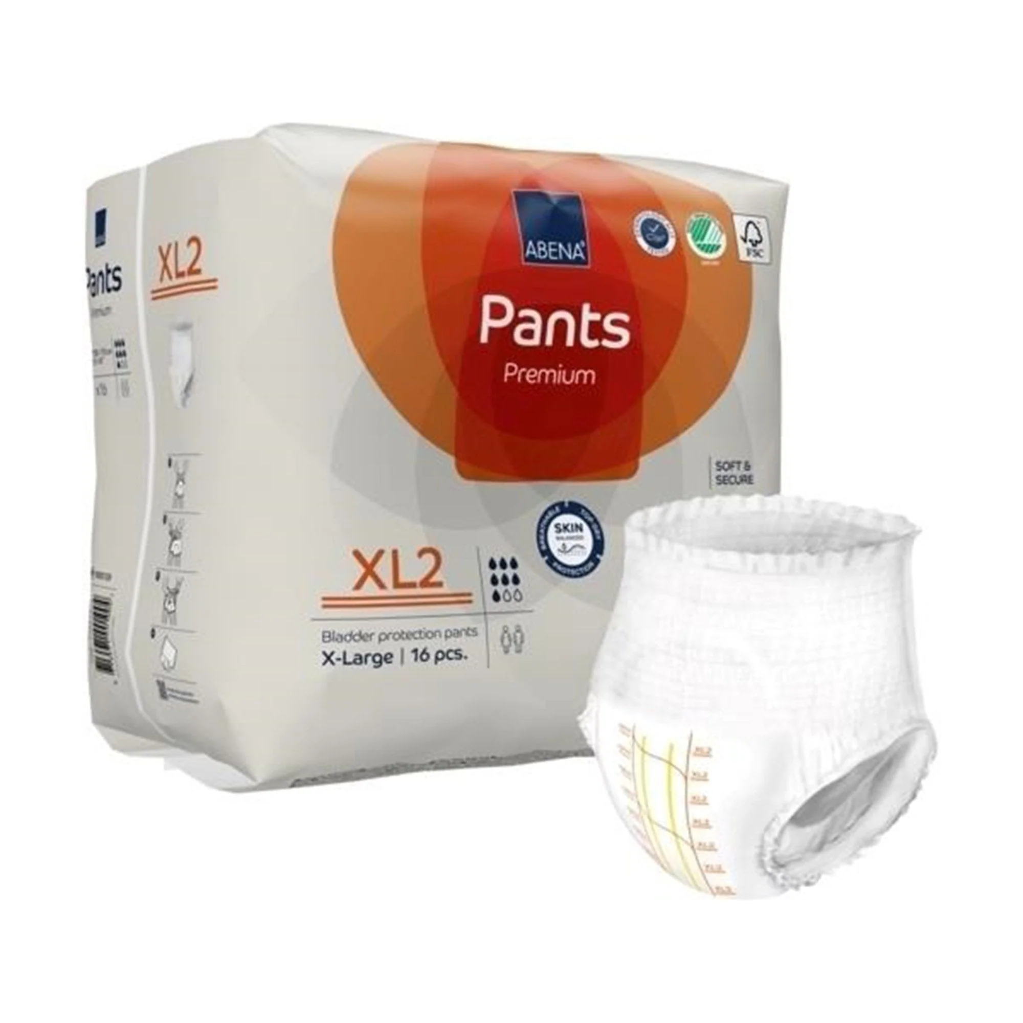 Abena North America Abena Premium Pants XL2 Incontinence Brief, X-Large (96/CS)