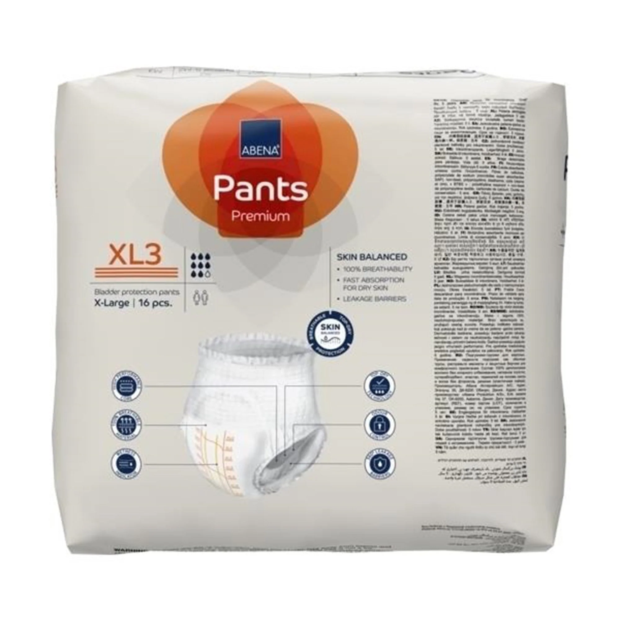 Abena North America Abena Premium Pants XL3 Incontinence Brief, X-Large (96/CS) - Image 5