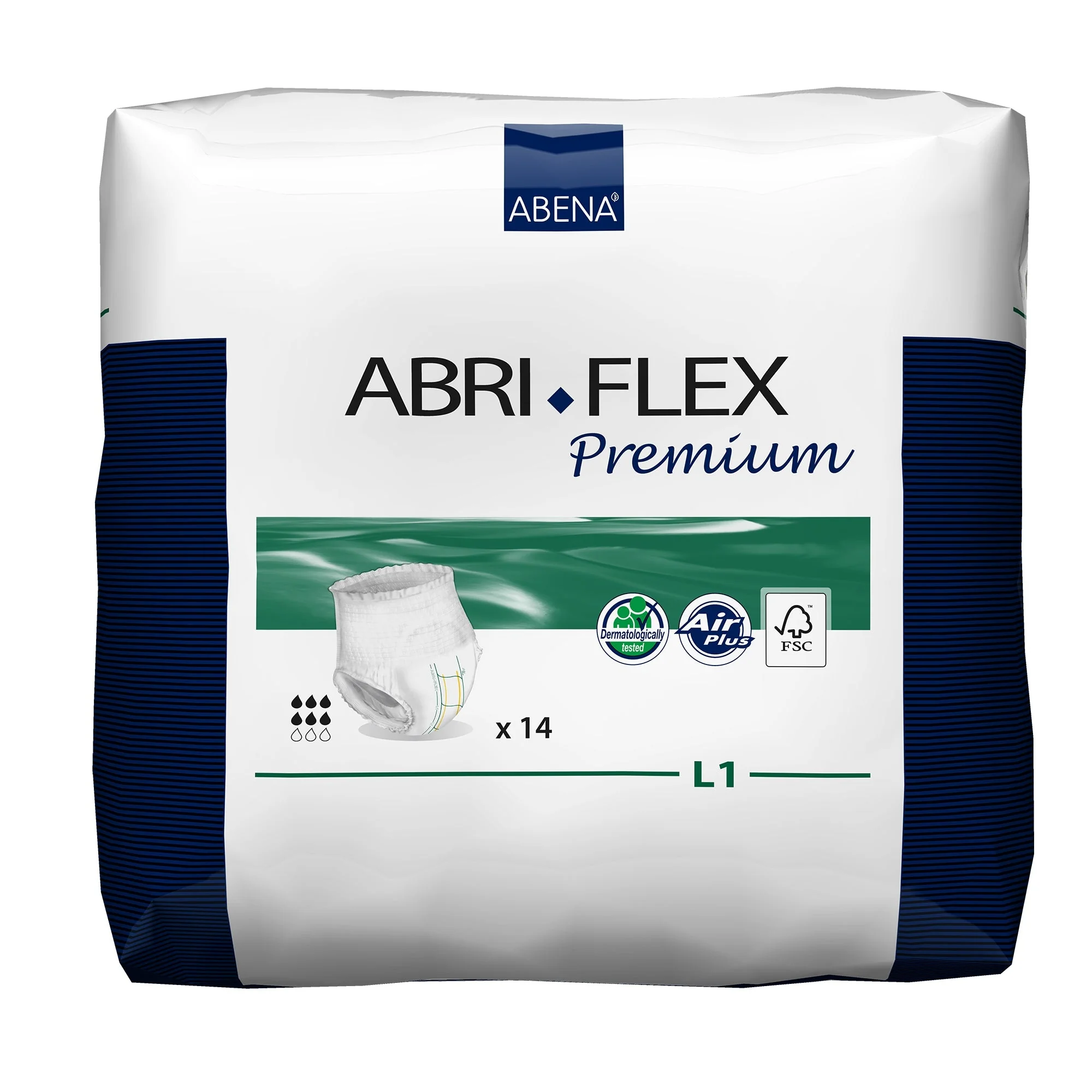 Abena North America Abri-Flex Premium L1 Absorbent Underwear, Large (84/CS) - Image 2