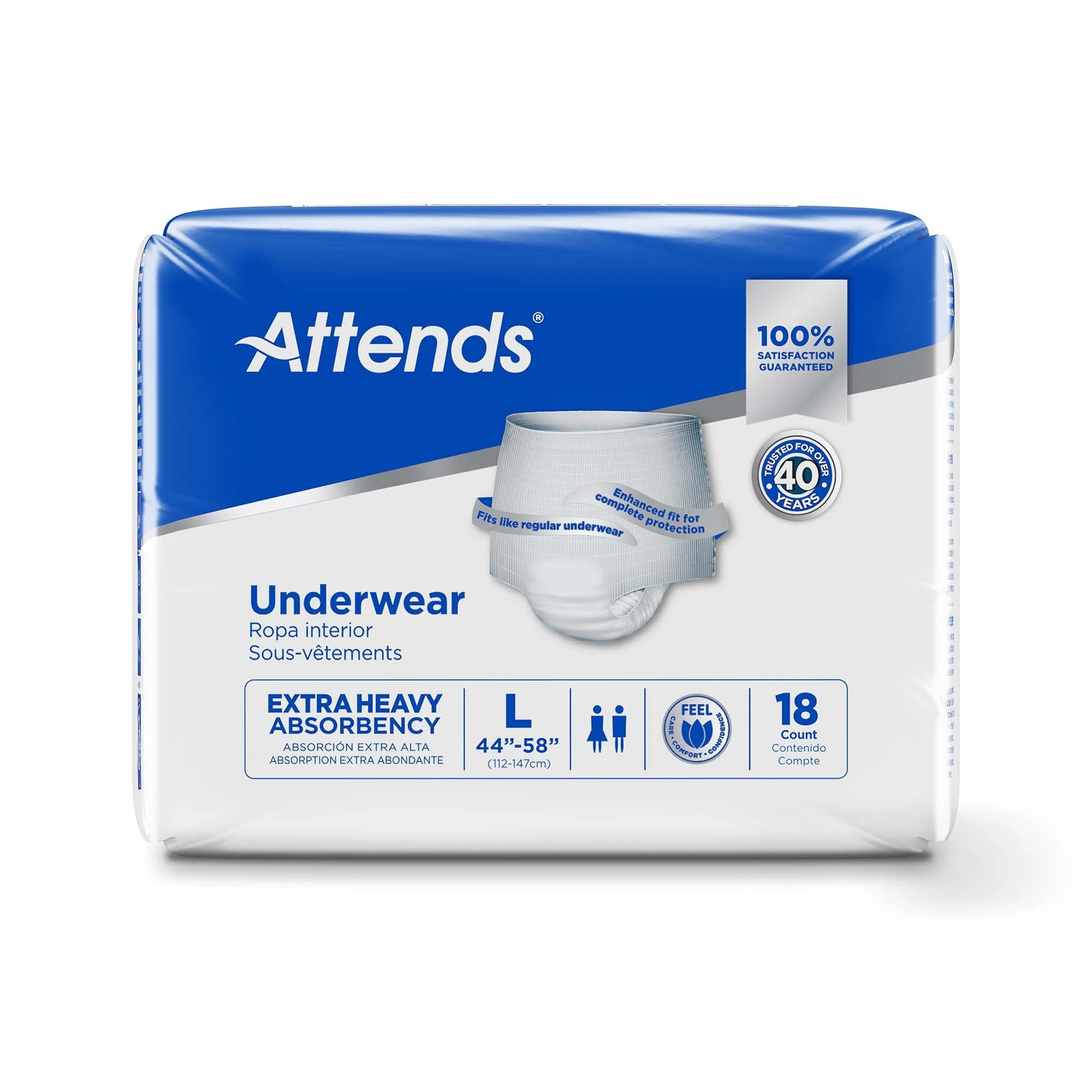Attends Healthcare Products Attends Care Heavy Absorbent Underwear, Regular (72/CS) - Image 3