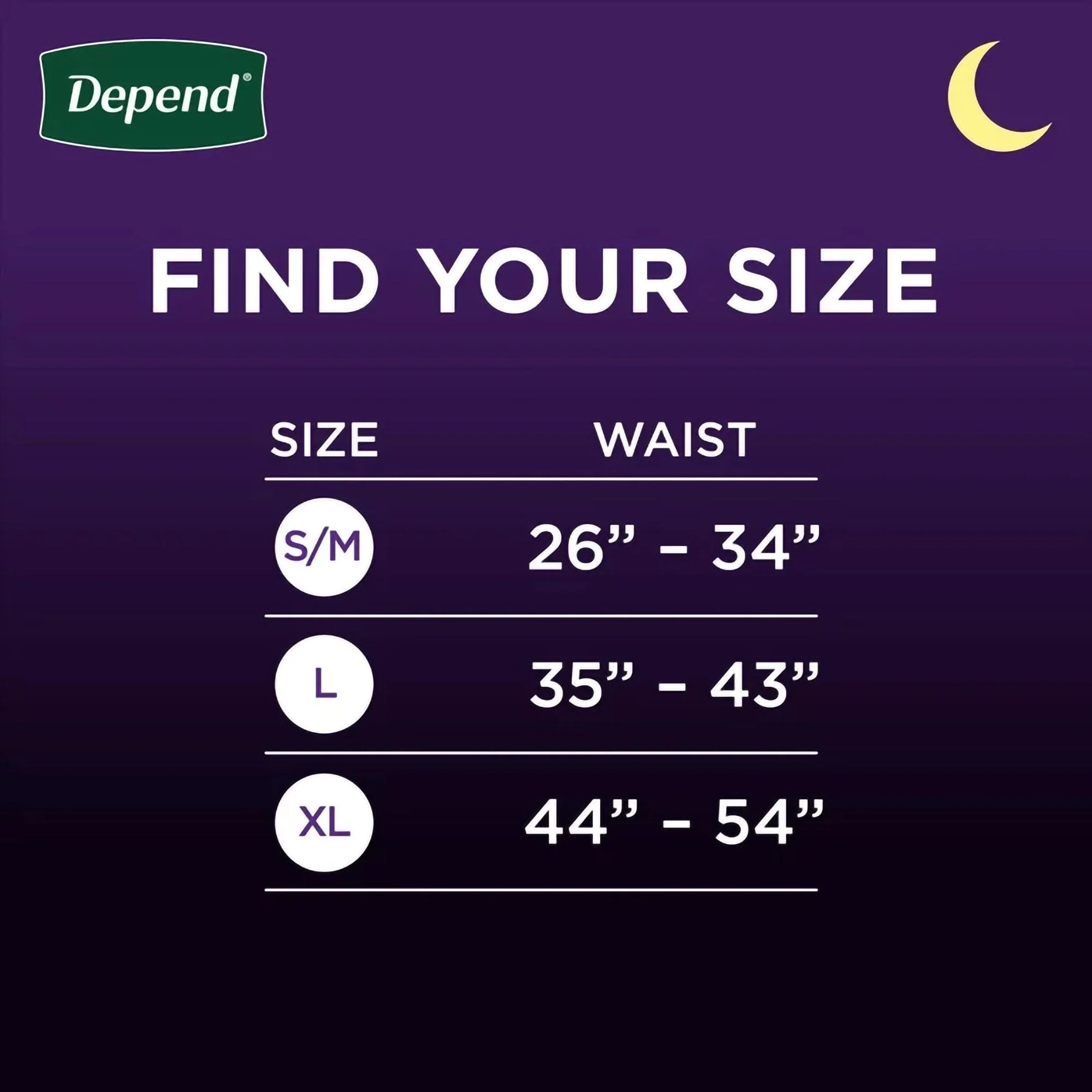 Kimberly Clark Depend Night Defense Absorbent Underwear for Men, Small/Medium (64/CS) - Image 4