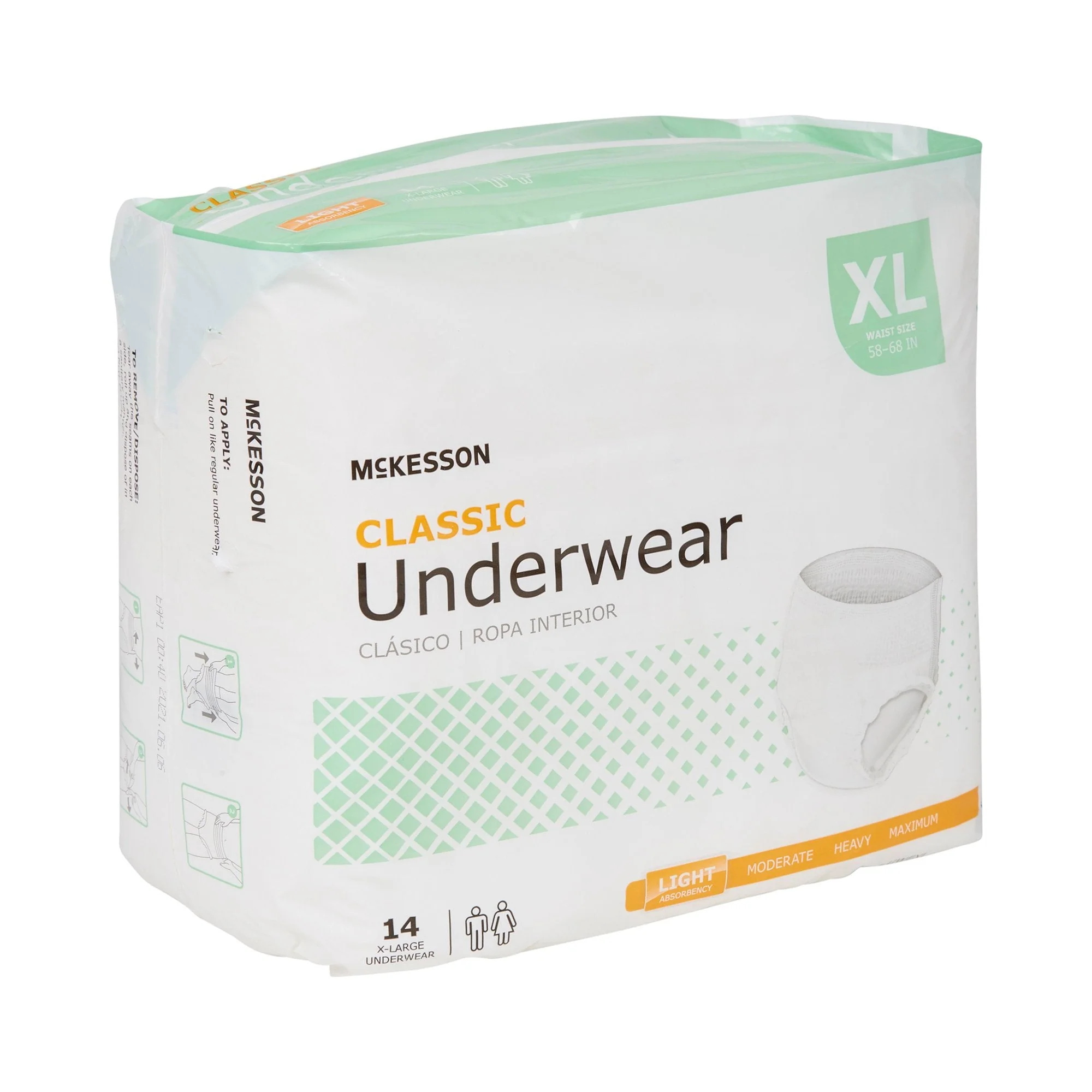 McKesson Brand McKesson Classic Light Absorbency Incontinence Underwear, Extra Large (4/CS) - Image 4