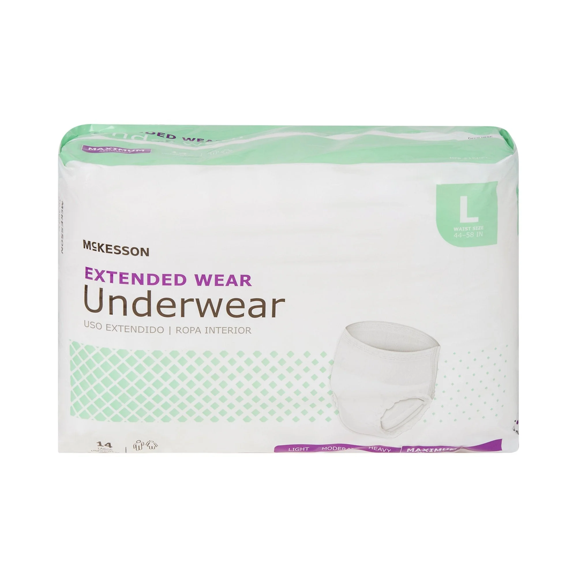 McKesson Brand McKesson Extended Wear Maximum Absorbency Underwear, Large (56/CS) - Image 4