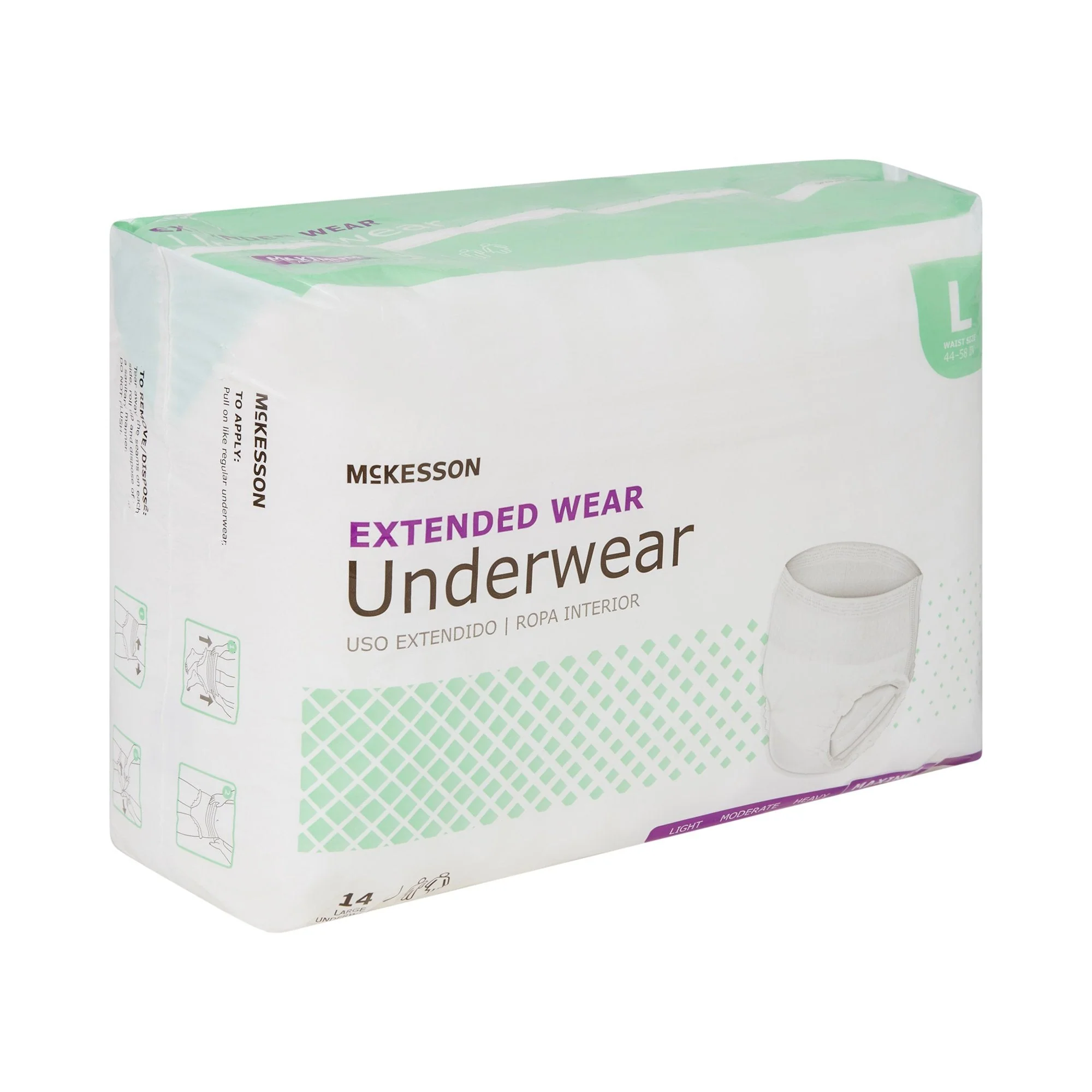 McKesson Brand McKesson Extended Wear Maximum Absorbency Underwear, Large (56/CS) - Image 5