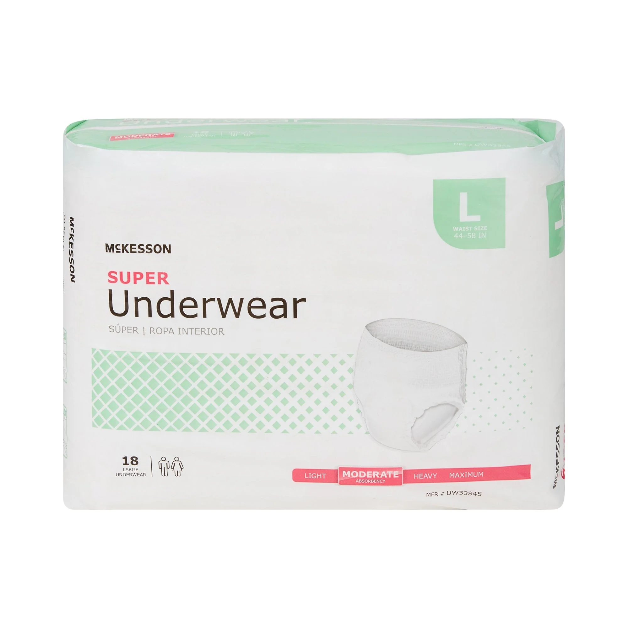 McKesson Brand McKesson Super Moderate Absorbency Incontinence Underwear, Large (72/CS) - Image 4