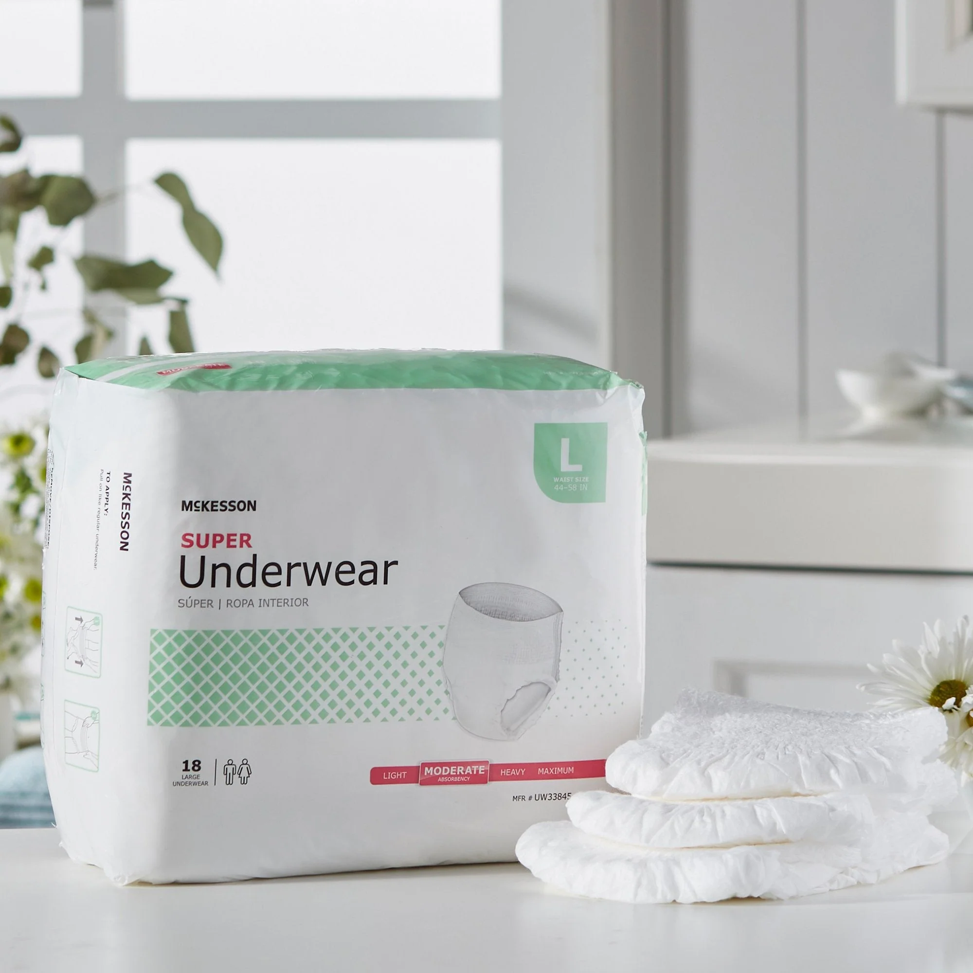 McKesson Brand McKesson Super Moderate Absorbency Incontinence Underwear, Large (72/CS) - Image 6