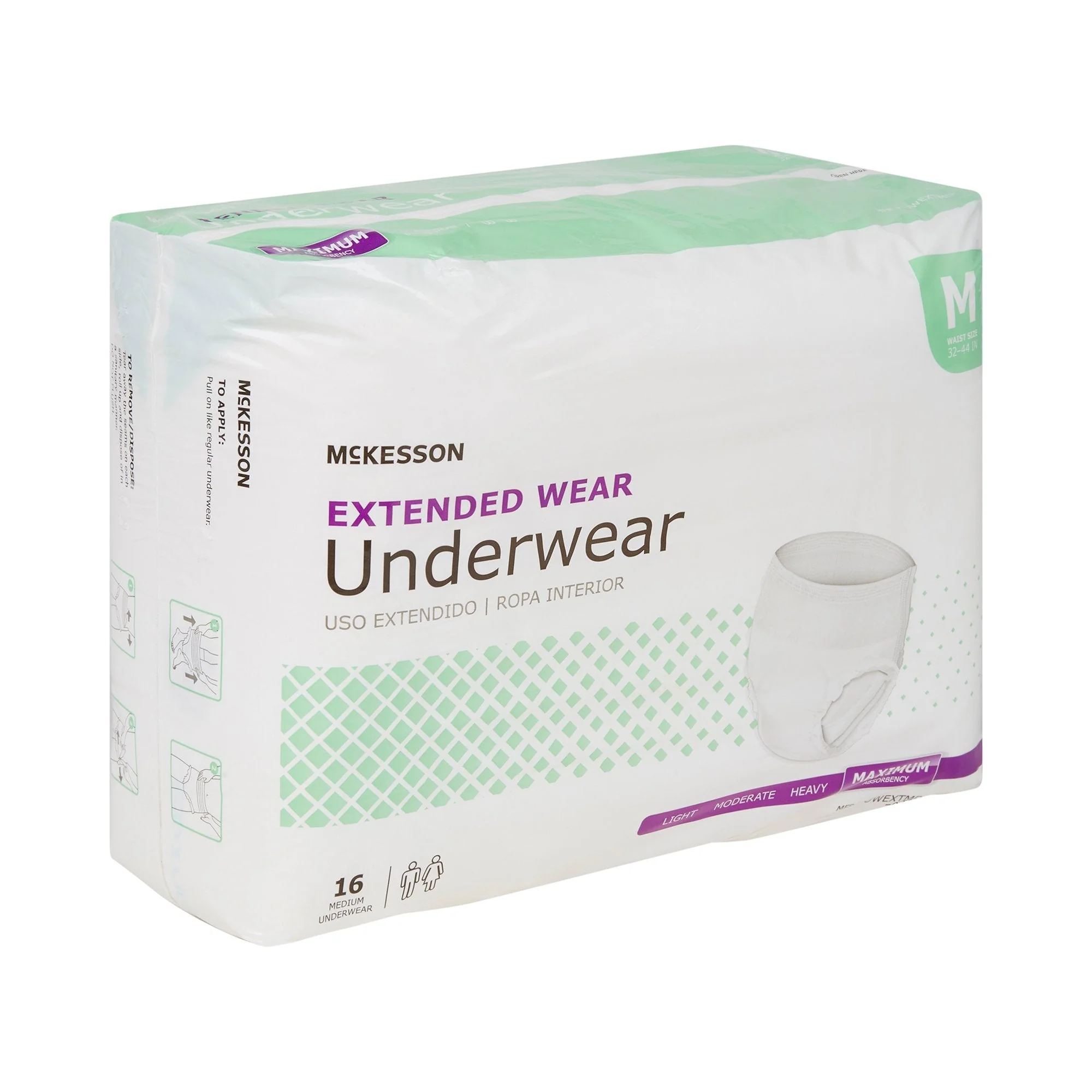 McKesson Brand McKesson Extended Wear Maximum Absorbency Underwear, Medium (64/CS) - Image 5