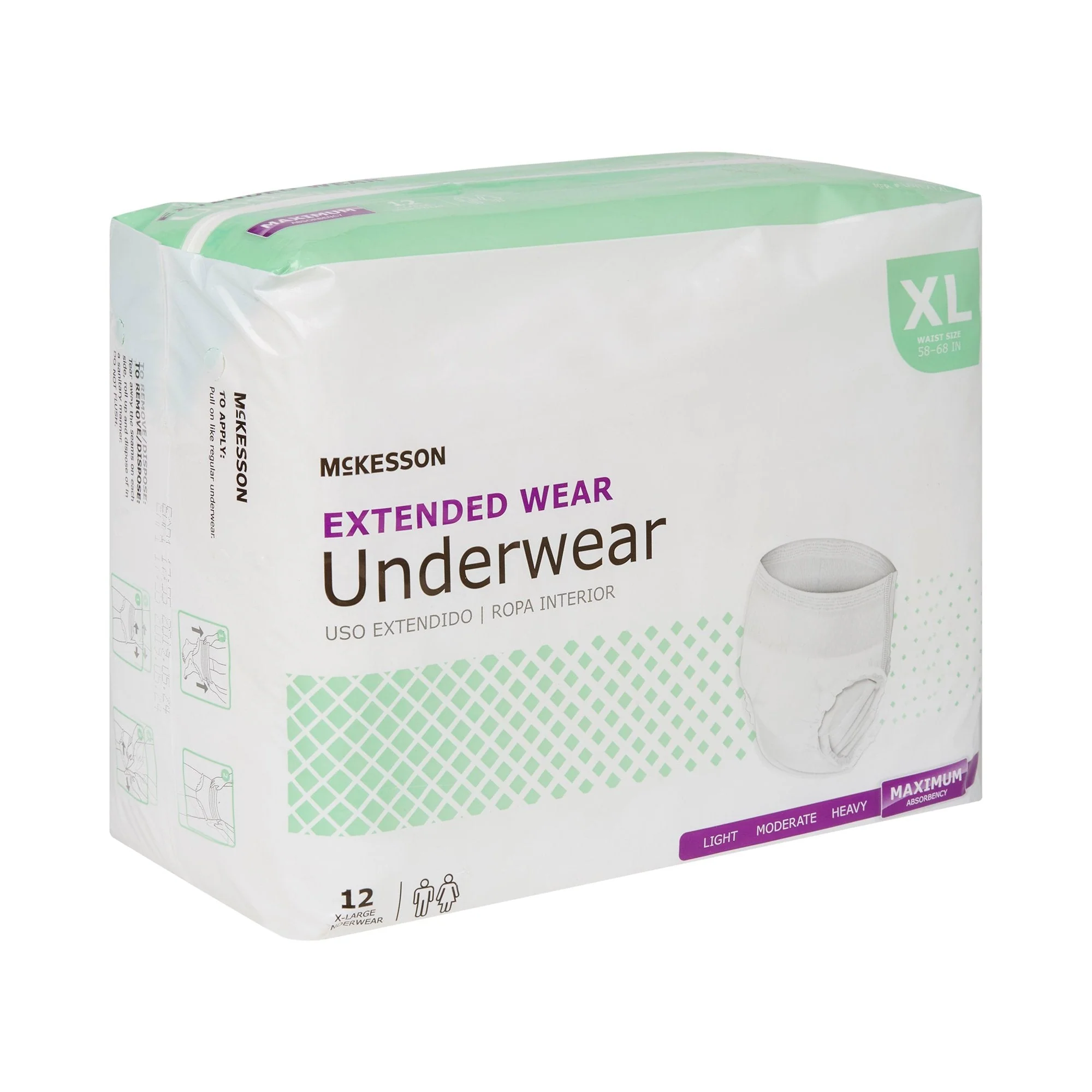McKesson Brand McKesson Extended Wear Maximum Absorbency Underwear, Extra Large (48/CS) - Image 5