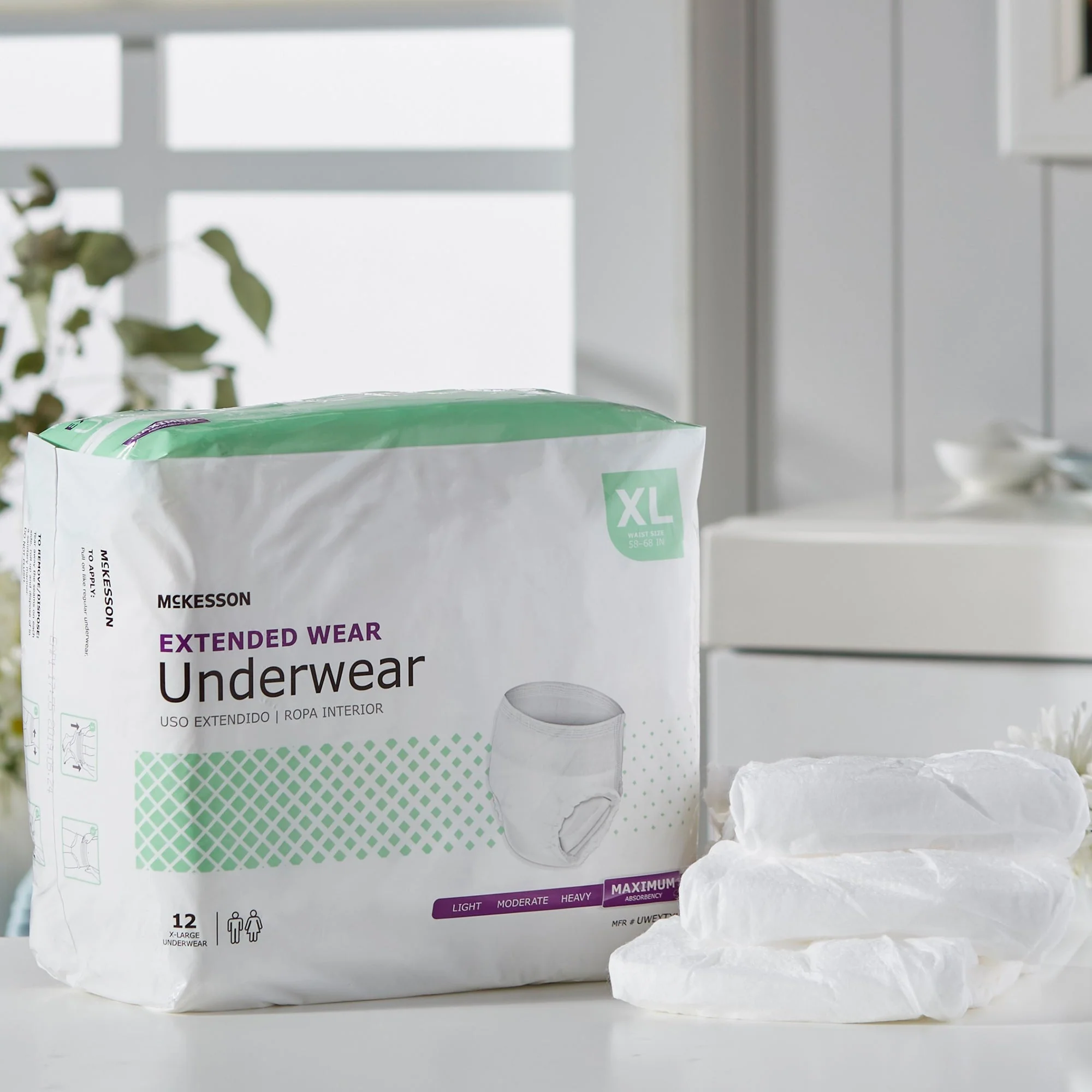 McKesson Brand McKesson Extended Wear Maximum Absorbency Underwear, Extra Large (48/CS) - Image 6