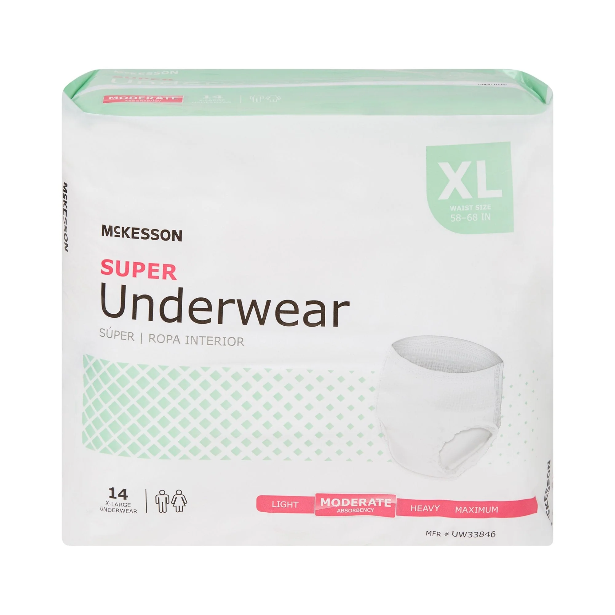 McKesson Brand McKesson Super Moderate Absorbency Incontinence Underwear, Extra Large (56/CS) - Image 4