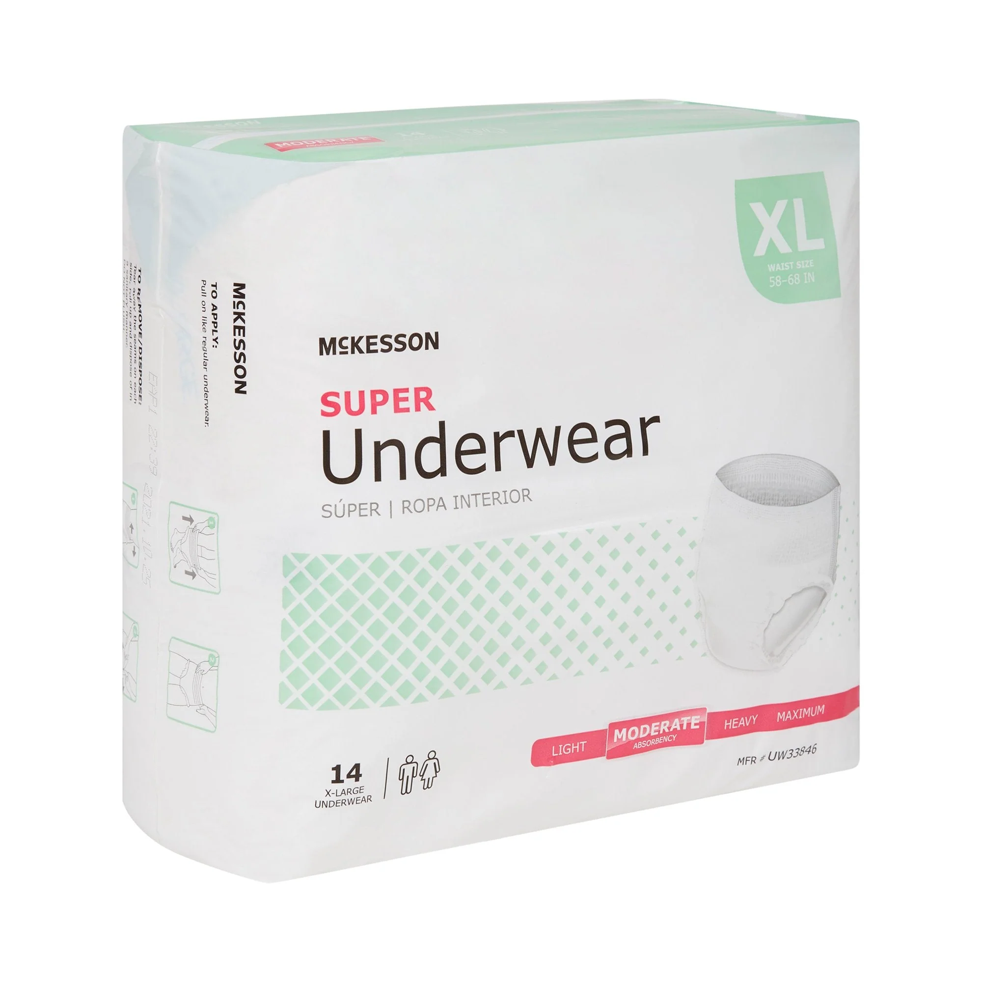 McKesson Brand McKesson Super Moderate Absorbency Incontinence Underwear, Extra Large (56/CS) - Image 5