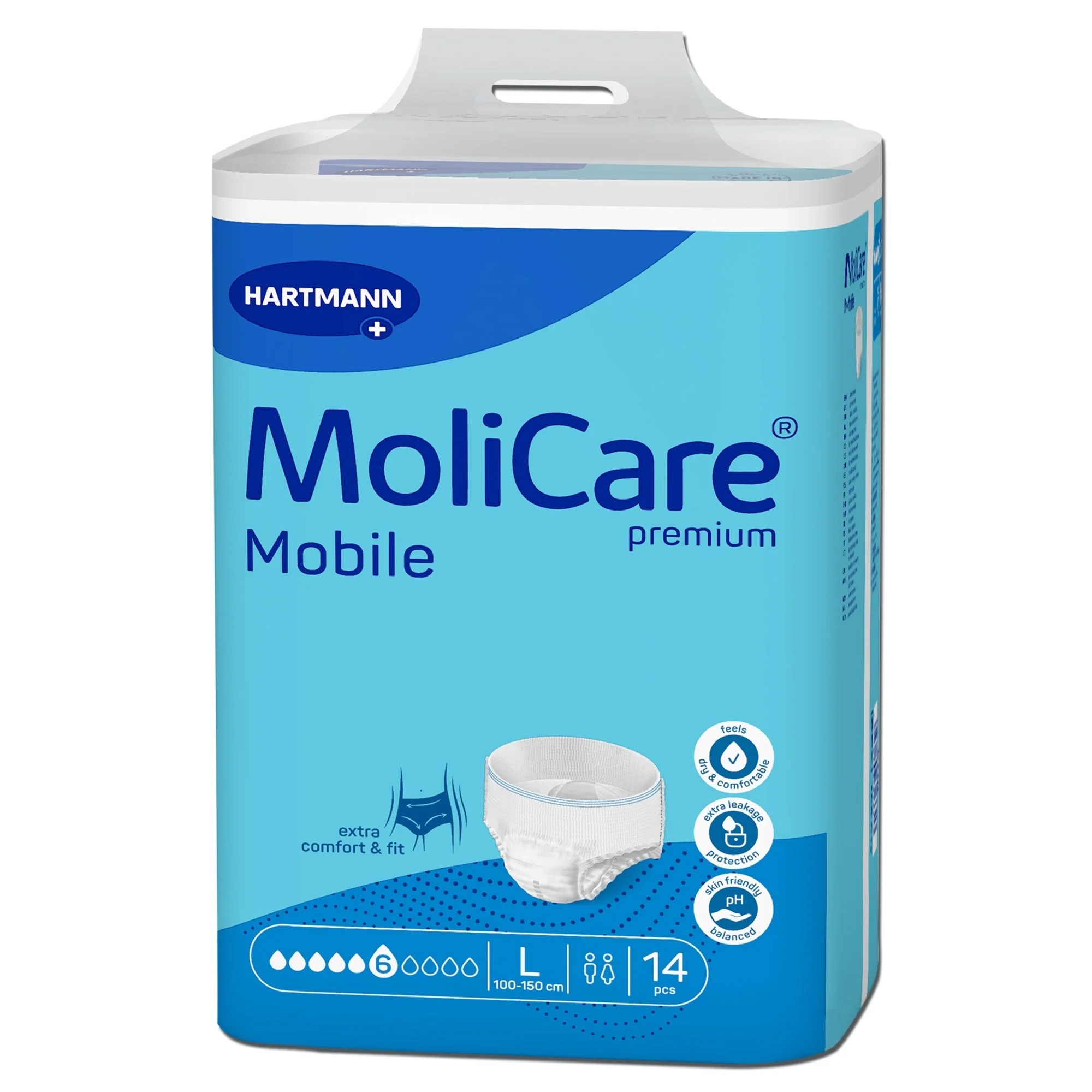 Hartmann MoliCare Premium Mobile 6D Incontinence Underwear for Adults, Large (56/CS) - Image 3