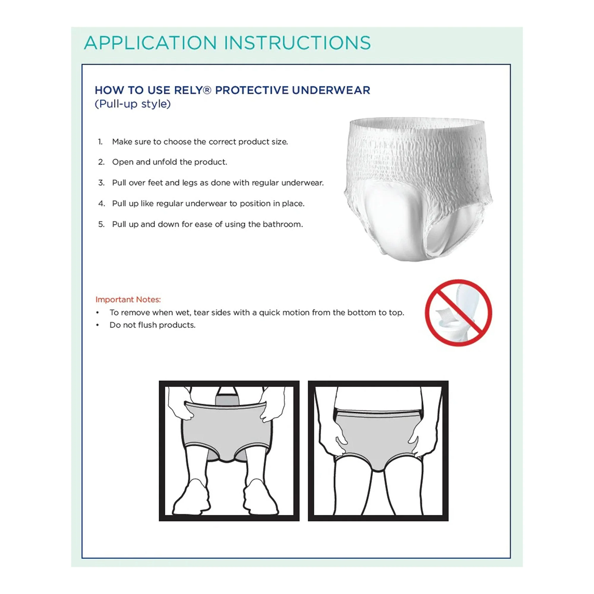 ActivStyle Inc Absorbent Underwear Rely Maximum Pull On with Tear Away Seams Adult X-Large Unisex Disposable Heavy Absorbency (80/CS) - Image 4