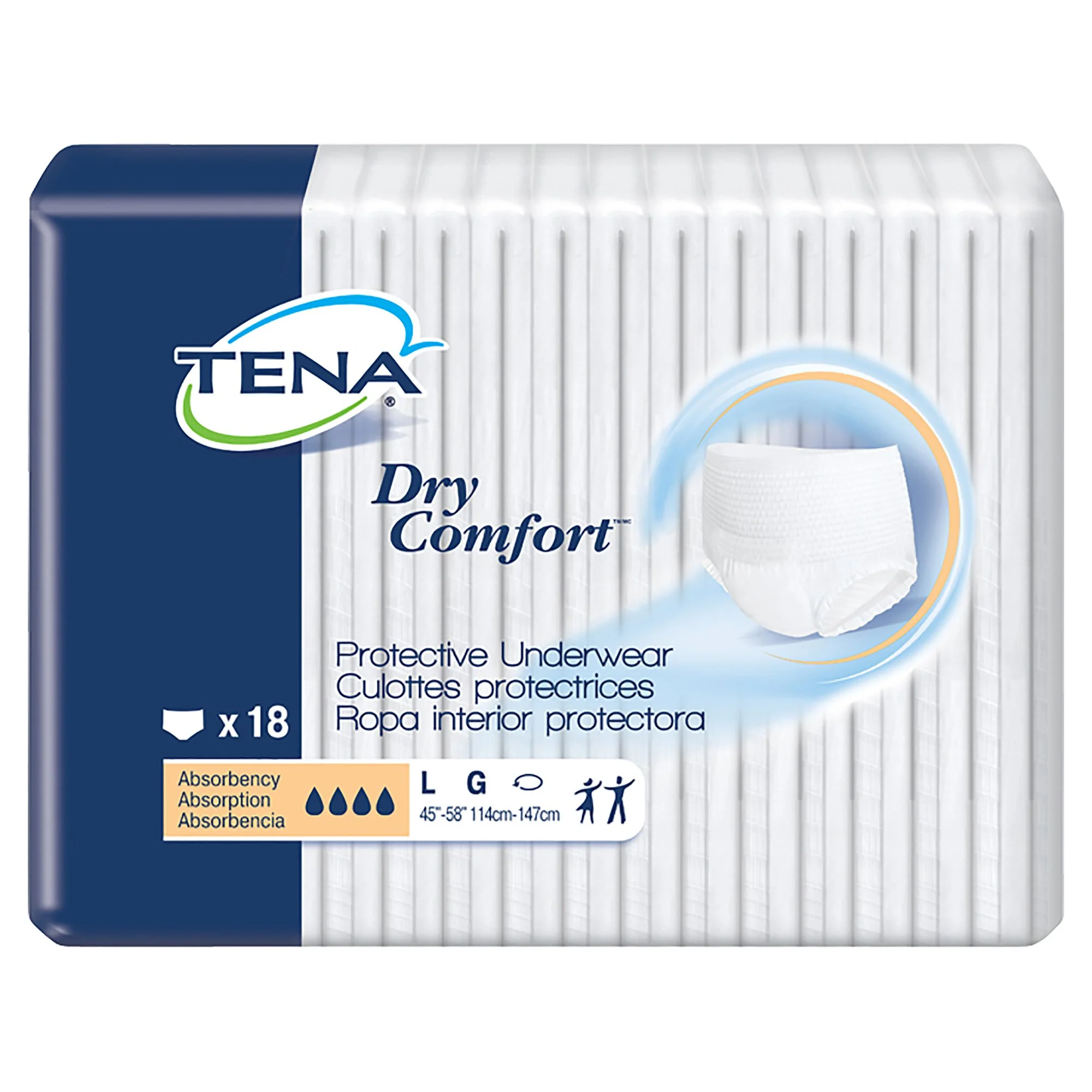 Essity HMS North America Inc Tena Dry Comfort Absorbent Underwear, Large (72/CS) - Image 2