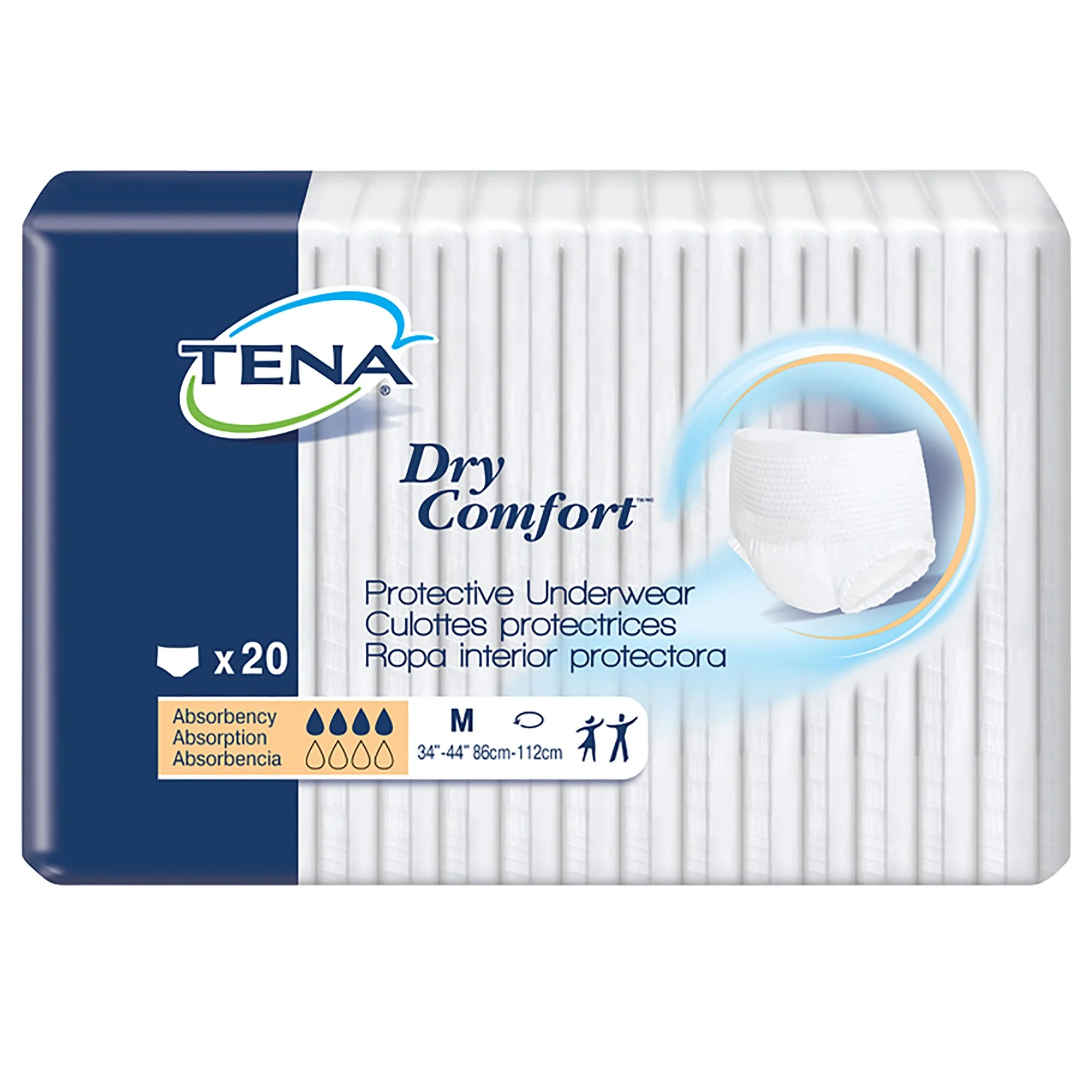 Essity HMS North America Inc Tena Dry Comfort Absorbent Underwear, Medium (80/CS) - Image 2