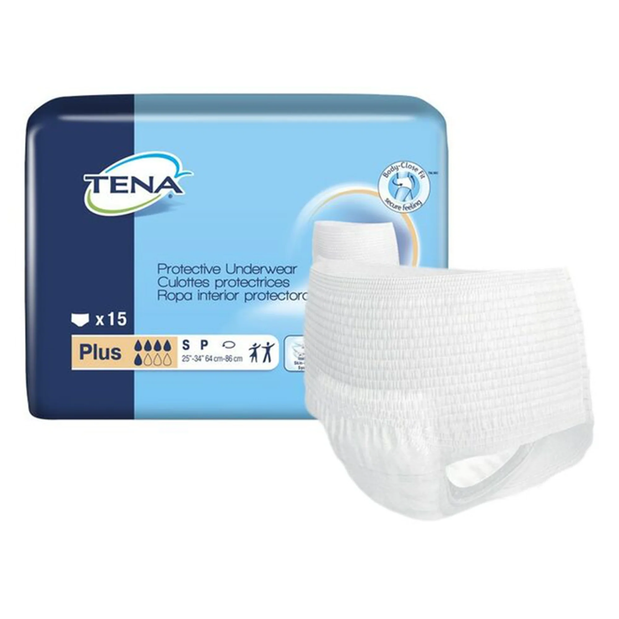 Essity HMS North America Inc Tena ProSkin Plus Fully Breathable Absorbent Underwear, 2X-Large (48/CS)