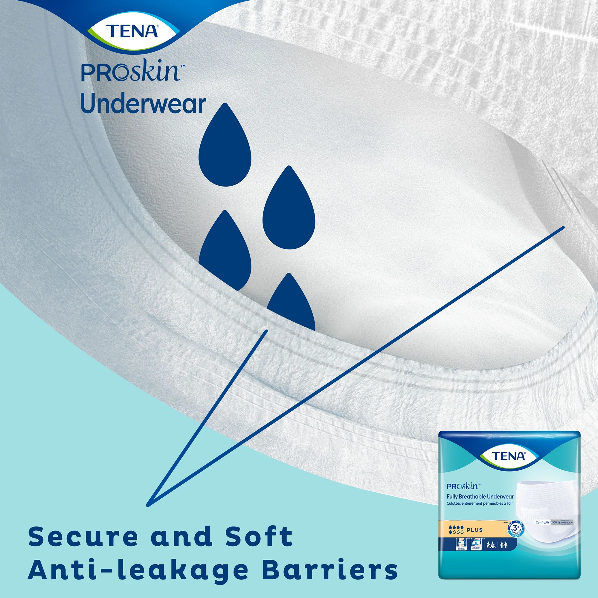 Essity HMS North America Inc Tena ProSkin Plus Fully Breathable Absorbent Underwear, Medium (80/CS) - Image 6