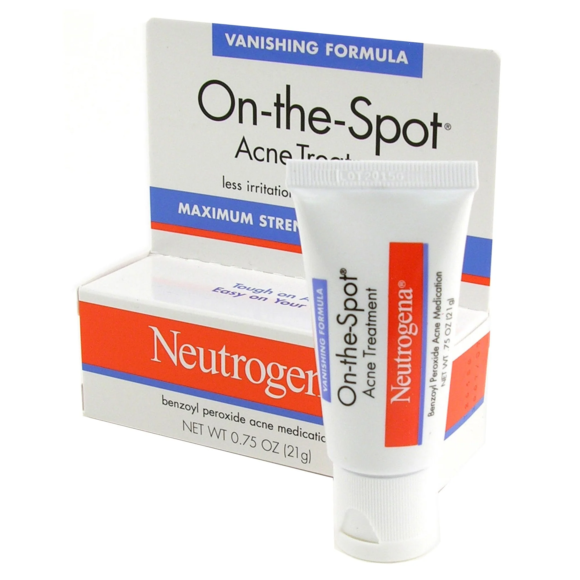 J & J Sales Neutrogena On the Spot Acne Treatment, 0.75-ounce Tube