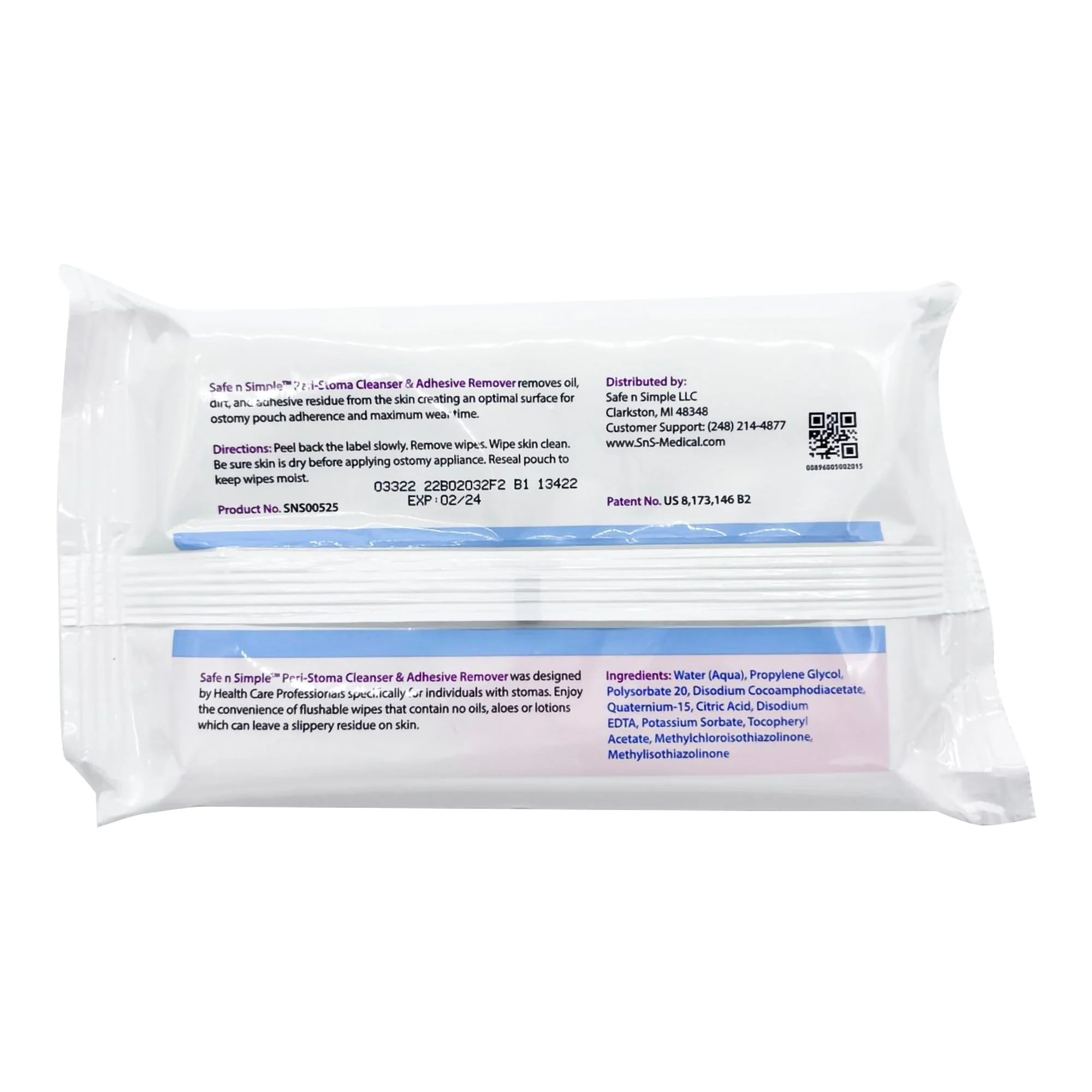 Safe N Simple Safe n Simple Adhesive Remover Wipes (600/CS) - Image 3