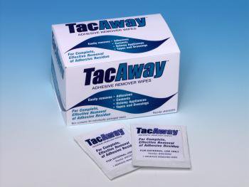 Adhesive Remover TacAway Wipe 50 per Box Alcohol Based