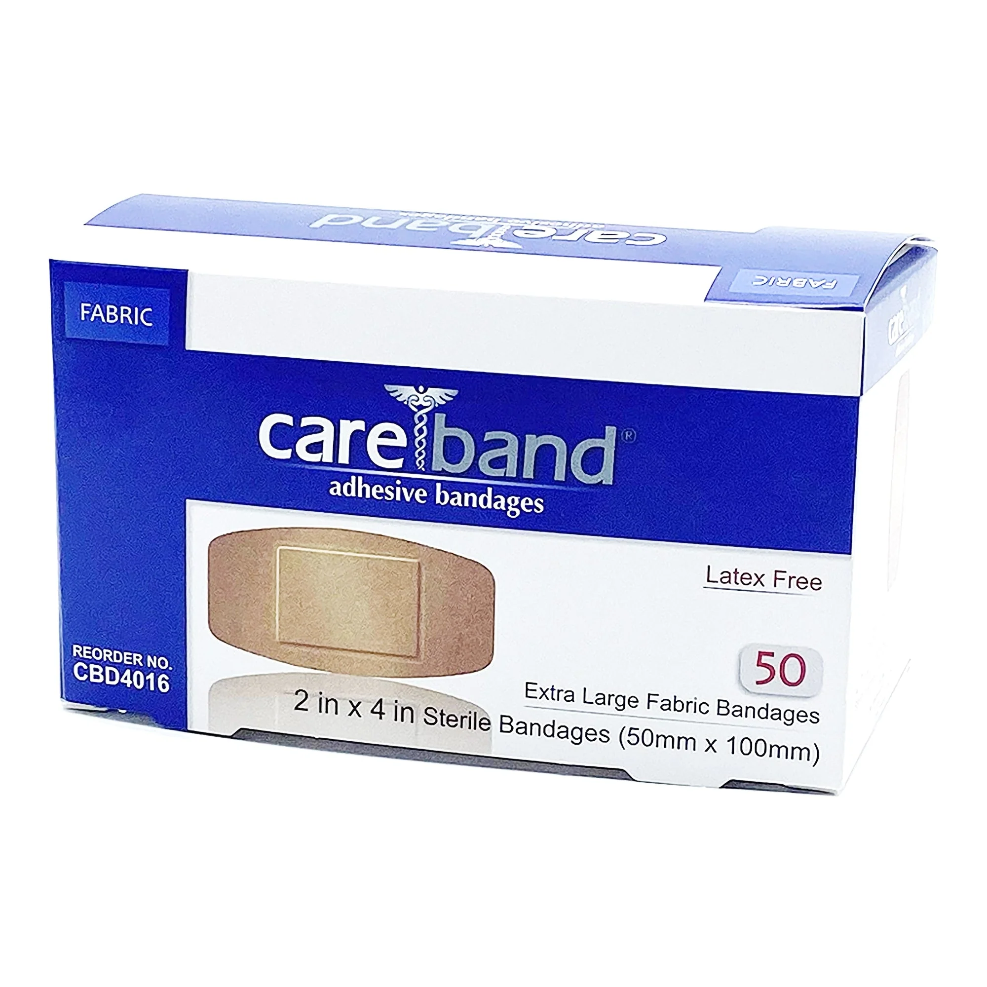 ASO LLC Careband Tan Adhesive Strip, 2 x 4 Inch (12/CS)