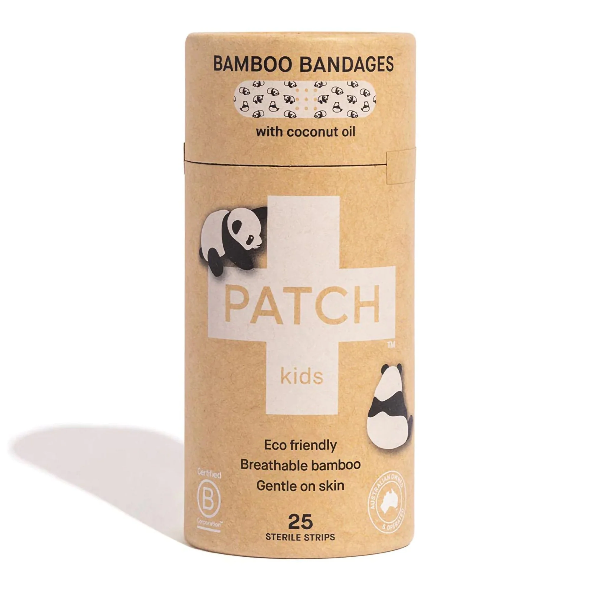 Nutricare USA LLC Patch Kids (Panda Design) Adhesive Strip with Coconut Oil, 3/4 x 3 Inch (24/CS)