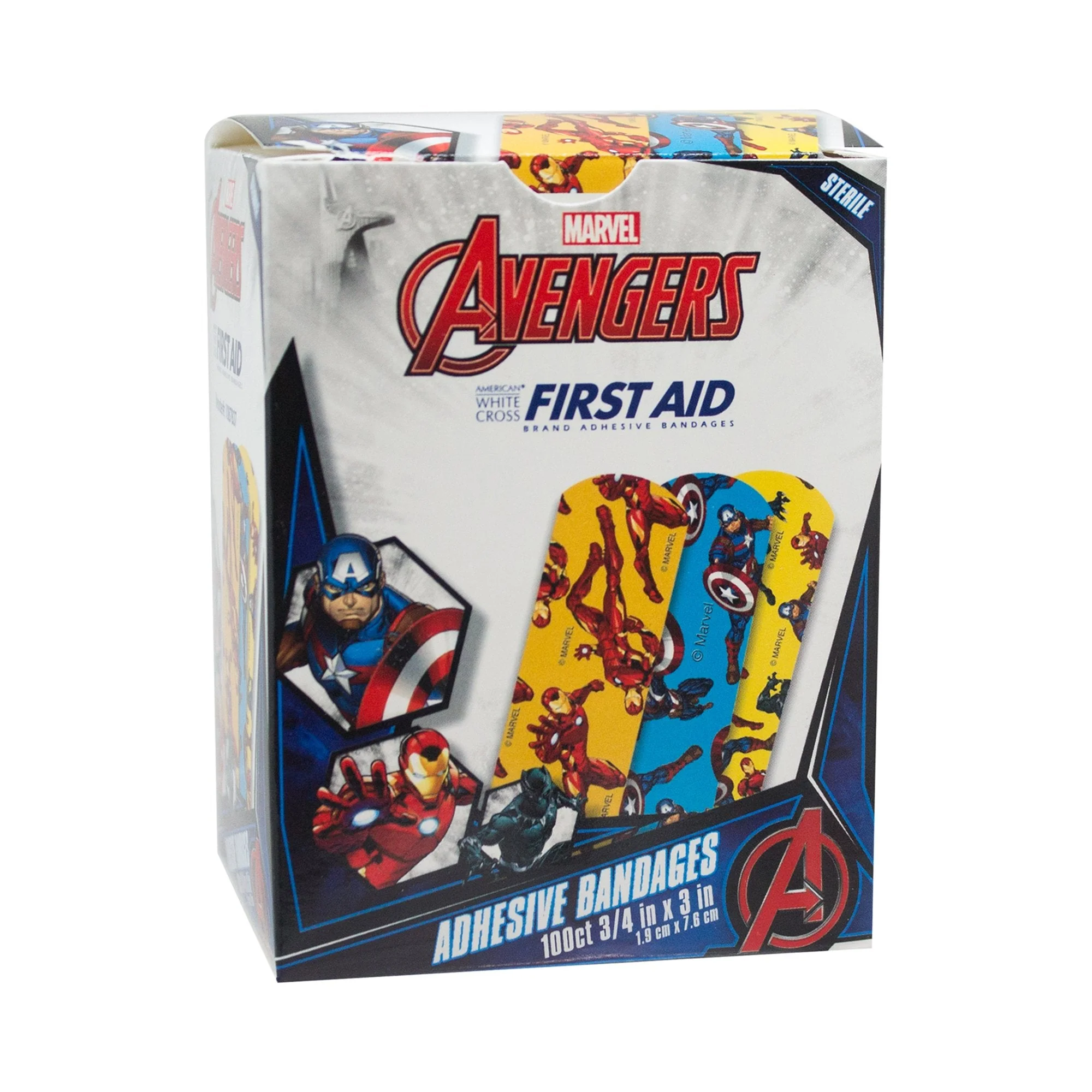Medibadge American White Cross Stat Strip Kid Design (Avengers) Adhesive Strips - Image 5