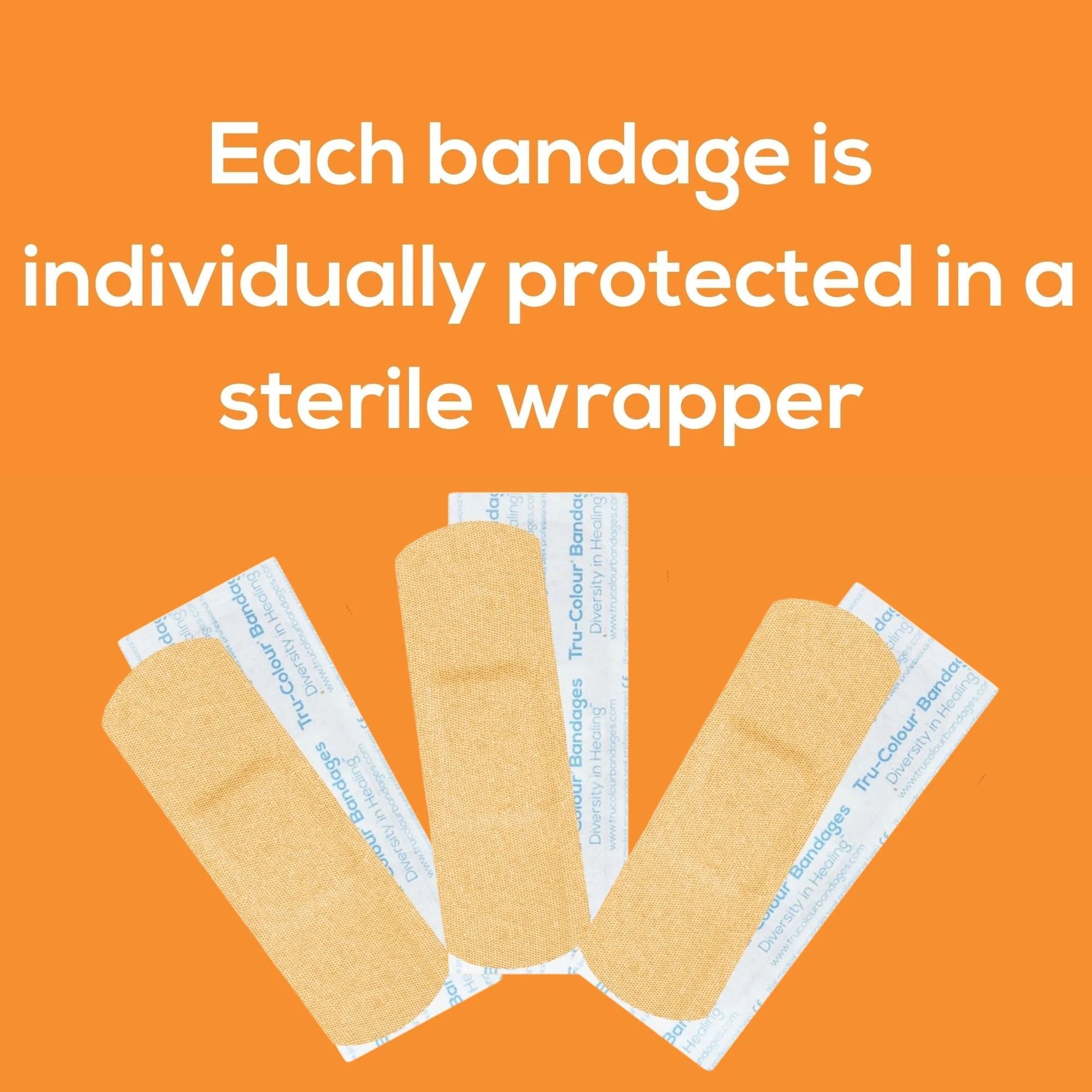Tru-Colour Products LLC Tru-Colour Skin Tone Shade Fabric Bandage Adhesive Strips – Beige, 1 x 3 Inch (12/CS) - Image 4