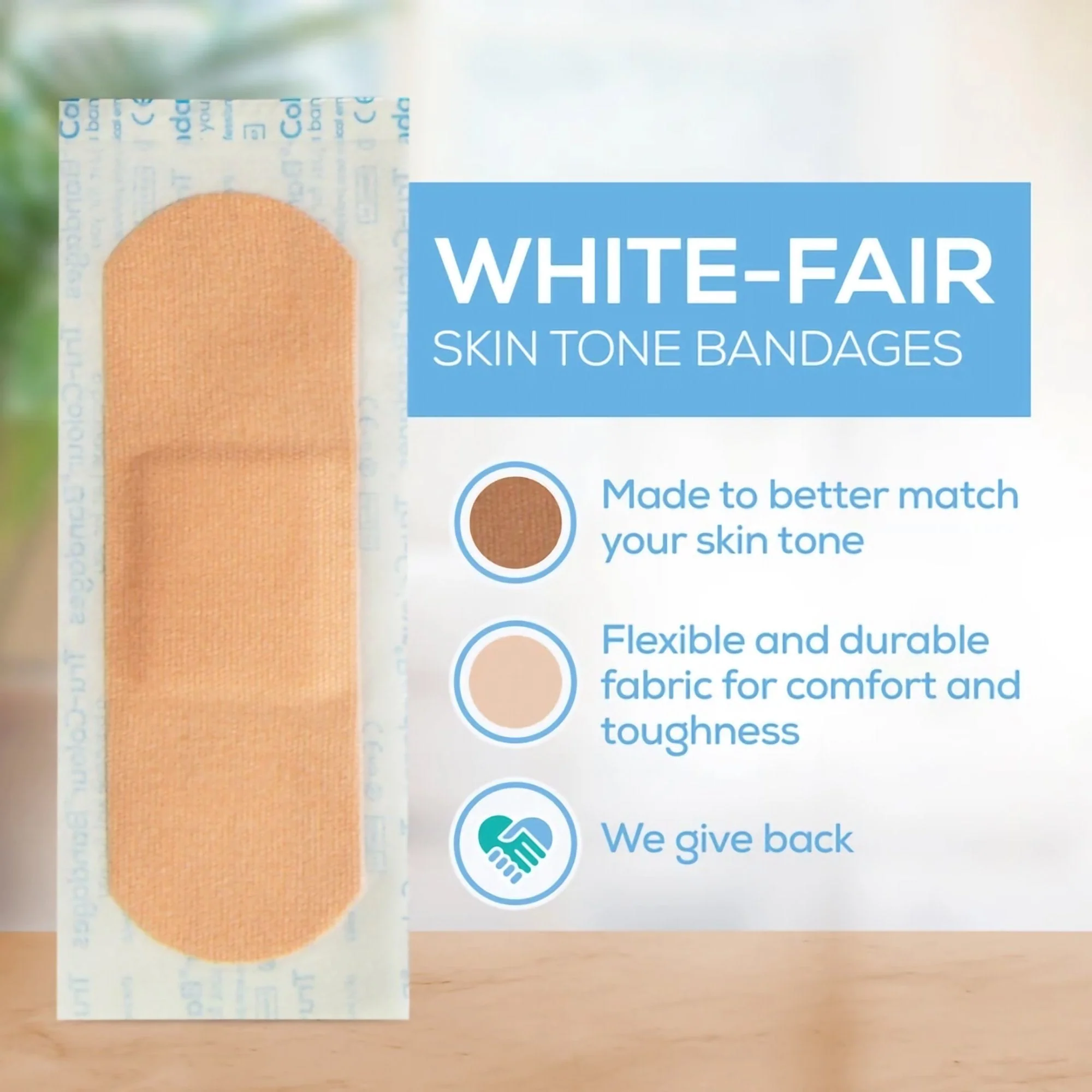 Tru-Colour Products LLC TruColour Beige Adhesive Strip, 1 x 3 Inch (6000/CS) - Image 3