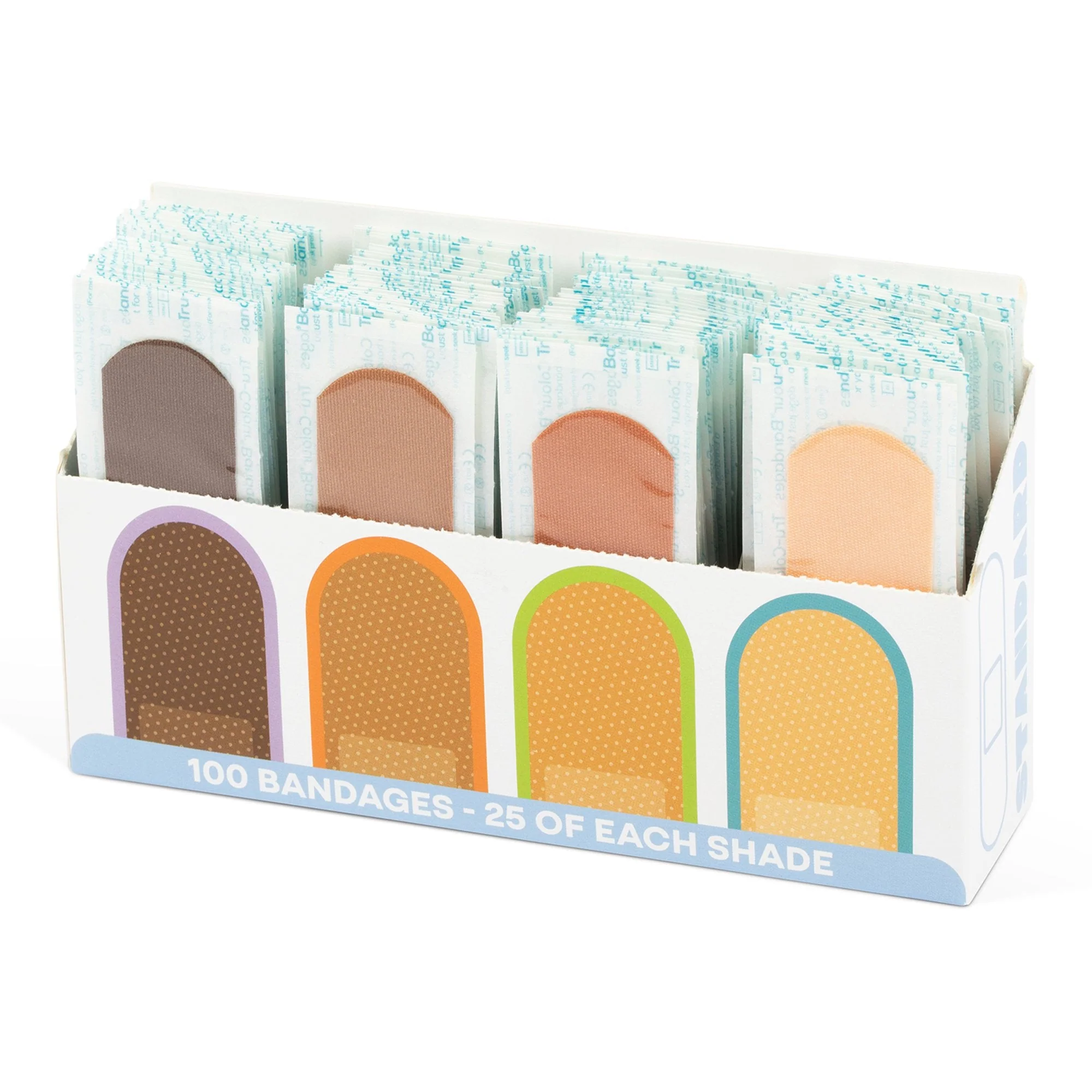 Tru-Colour Products LLC TruColour Beige / Olive / Brown / Dark Brown Adhesive Strip, 1 x 3 Inch (3600/CS) - Image 4