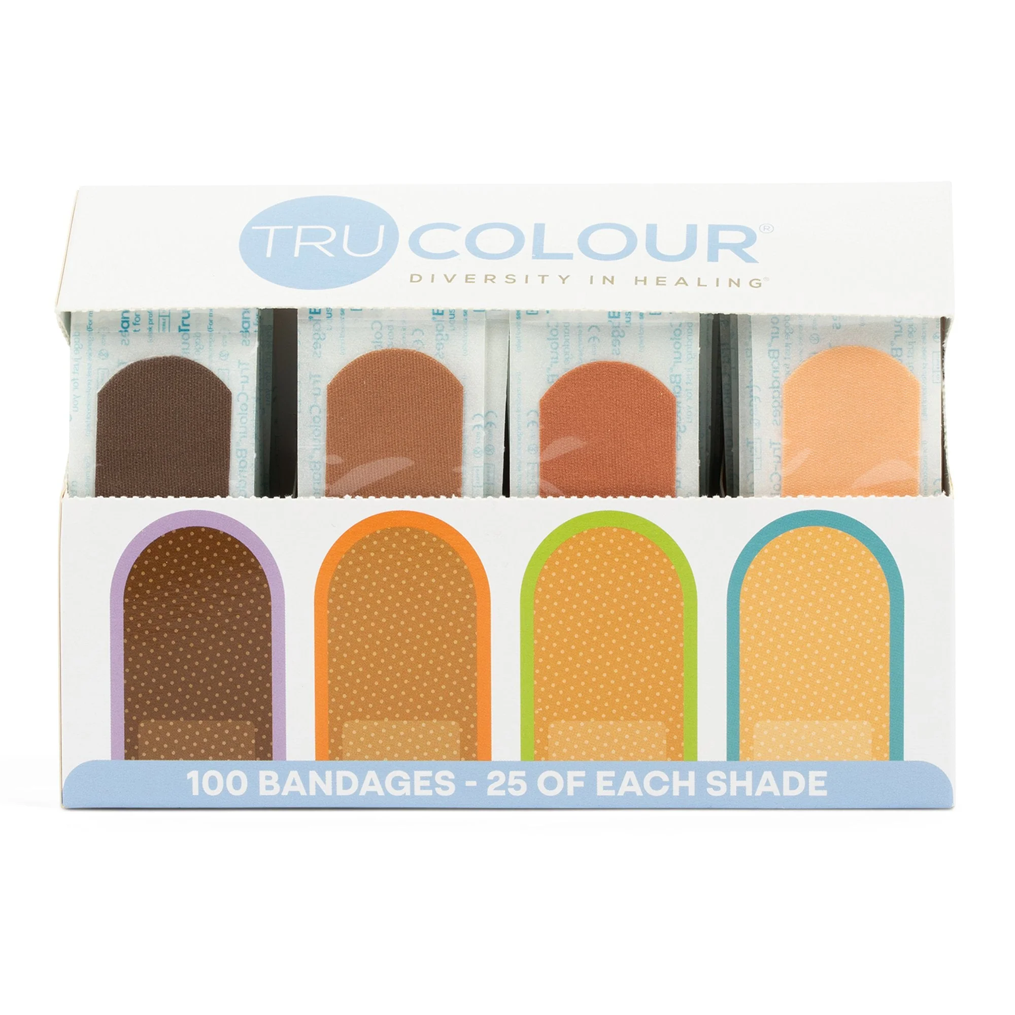 Tru-Colour Products LLC TruColour Beige / Olive / Brown / Dark Brown Adhesive Strip, 1 x 3 Inch (3600/CS) - Image 5