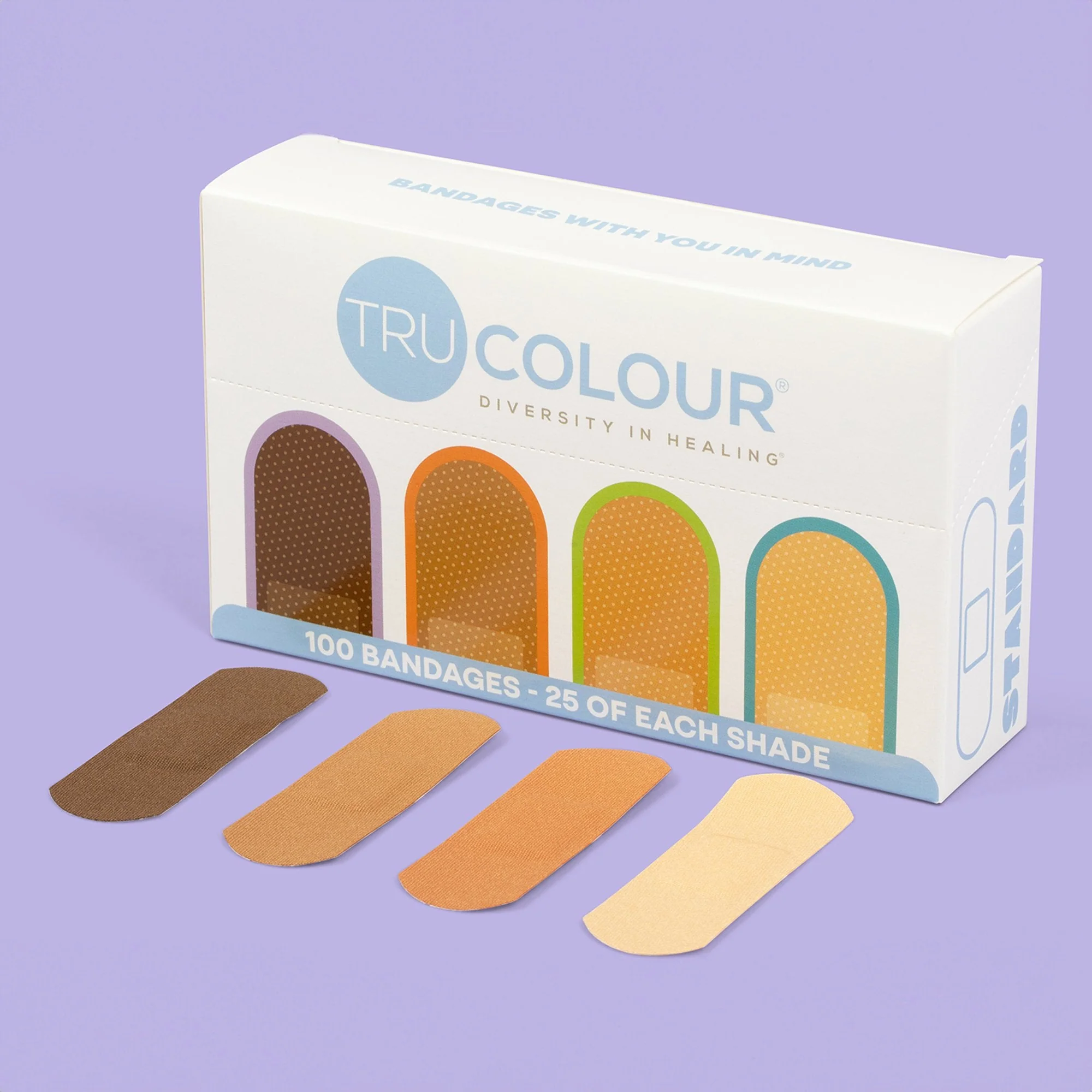 Tru-Colour Products LLC TruColour Beige / Olive / Brown / Dark Brown Adhesive Strip, 1 x 3 Inch (3600/CS) - Image 6