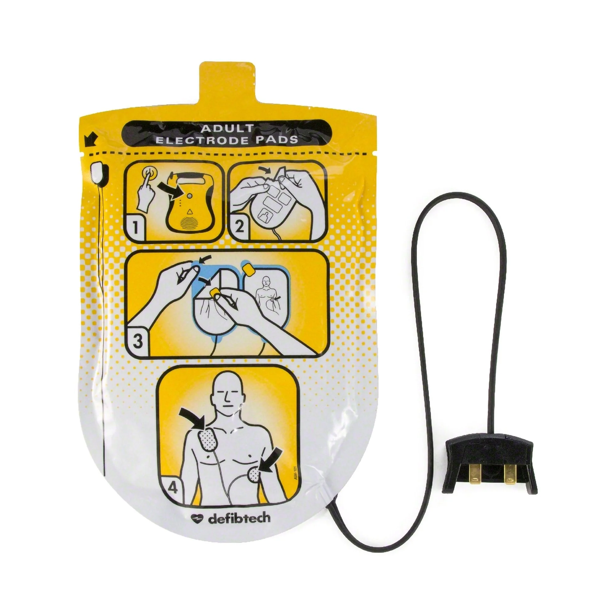 Worldpoint ECC Lifeline Adult Defibrillation Electrode Pads