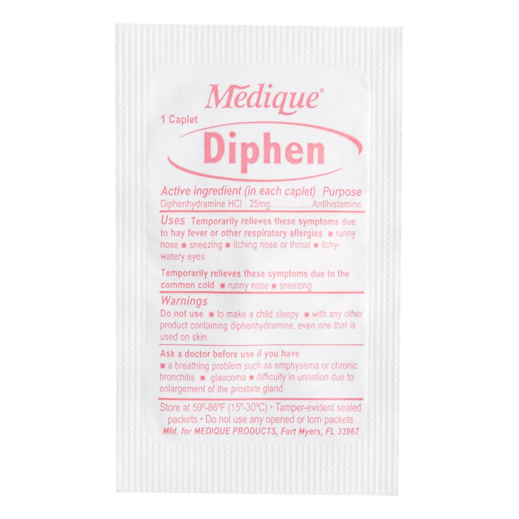 Medique Products Diphen Diphenhydramine Allergy Relief (200/BX) - Image 3
