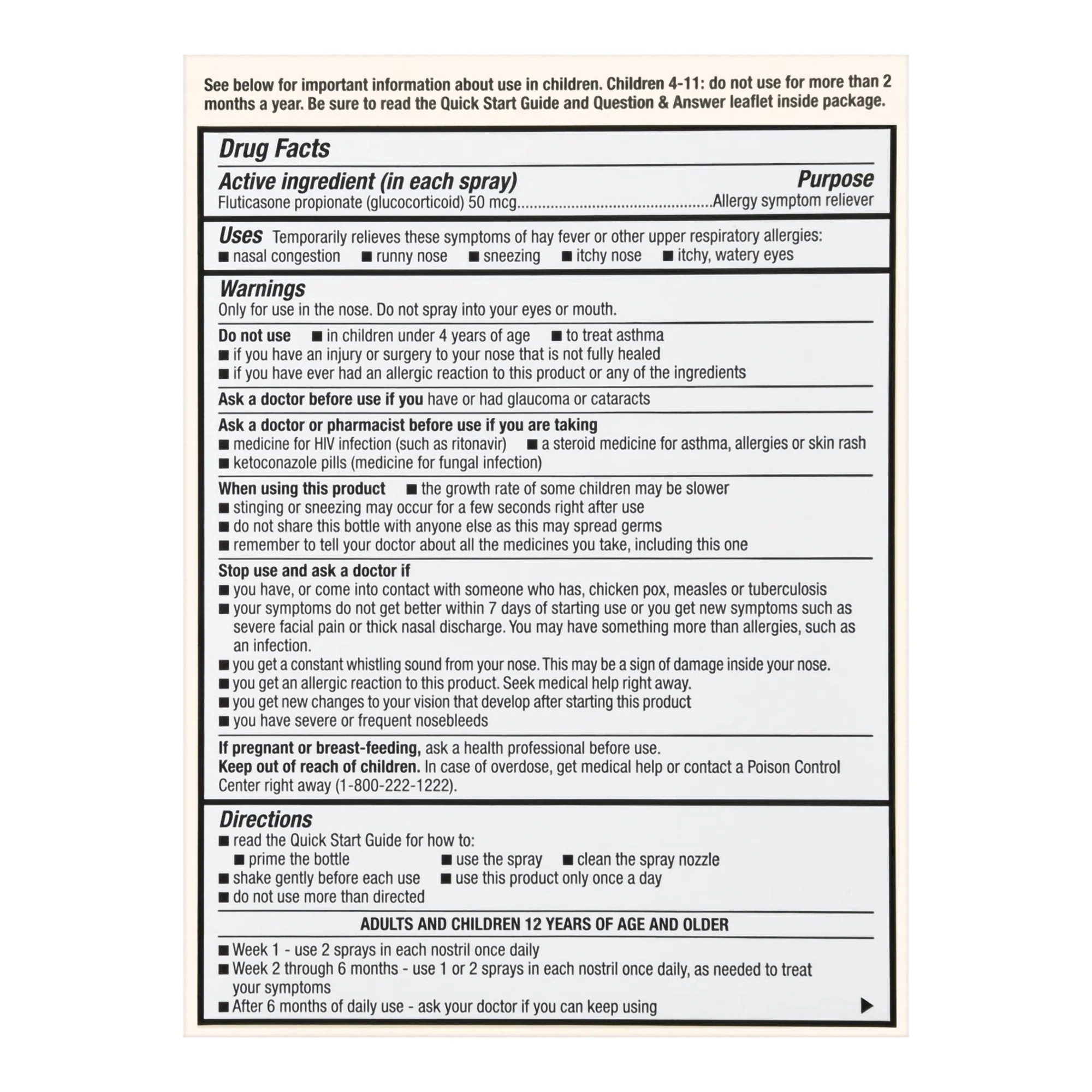 McKesson Brand Foster & Thrive Allergy Relief Nasal Spray 24 HR Fluticasone Propionate - Image 3