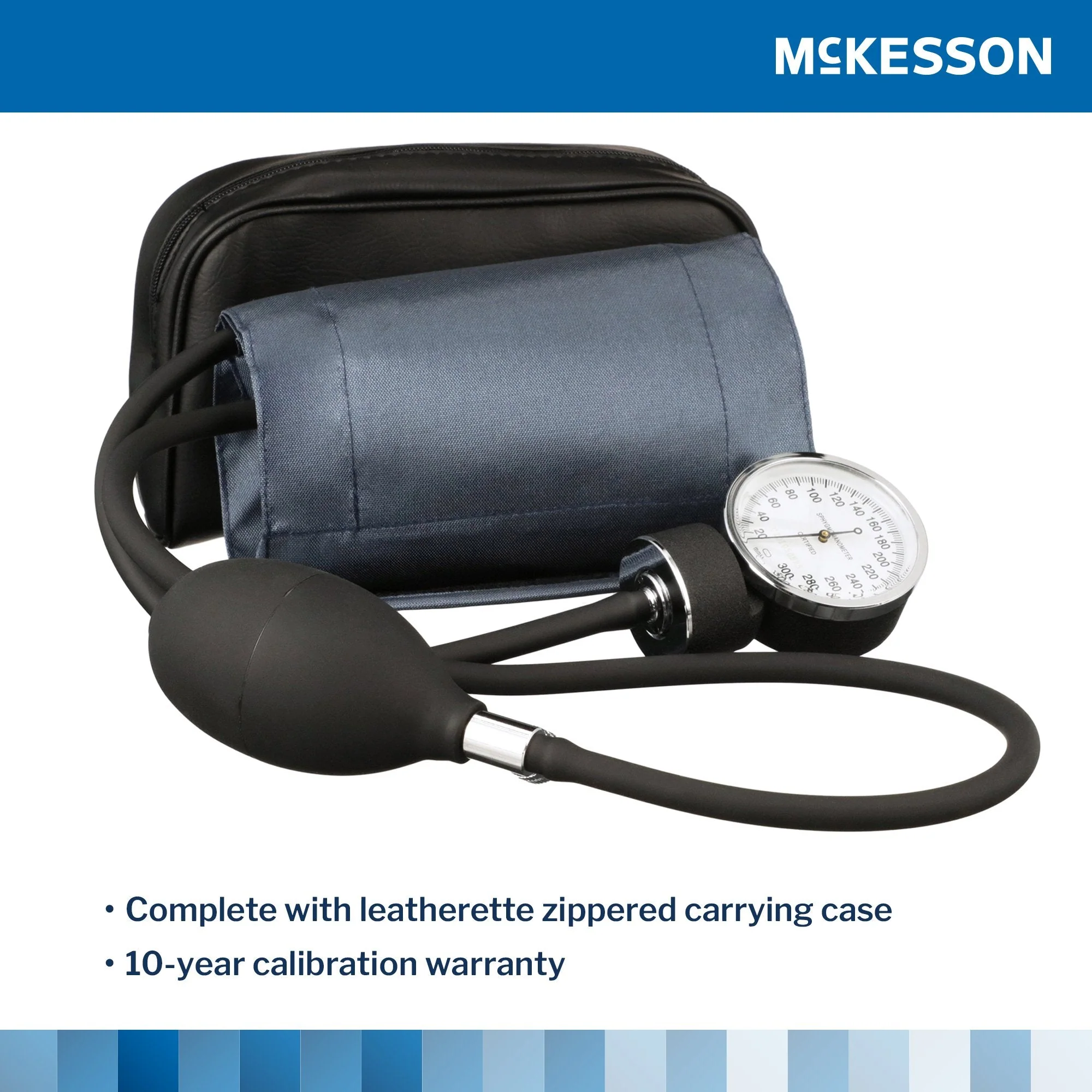 McKesson Brand McKesson Brand Aneroid Sphygmomanometer with Cuff, 2-Tube, Pocket-Size, Handheld (20/CS) - Image 3
