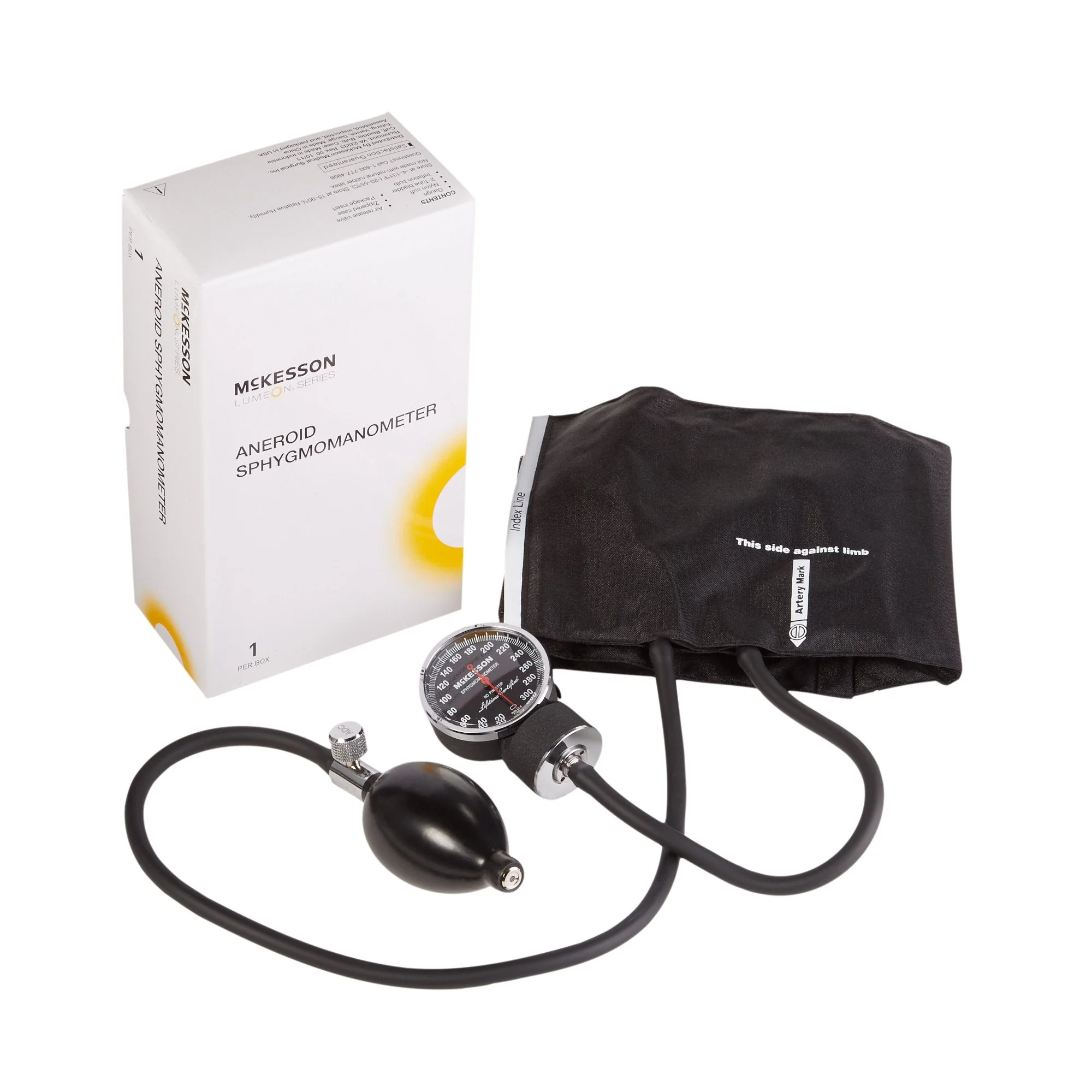 McKesson Brand McKesson Lumeon 2-Tube Aneroid Sphygmomanometer with Cuff (20/CS) - Image 2