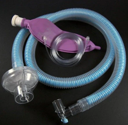 Anesthesia Breathing Circuit Ultra Flex Expandable Tube 75 Inch Tube Dual Limb Adult 3 Liter Bag Single Patient Use