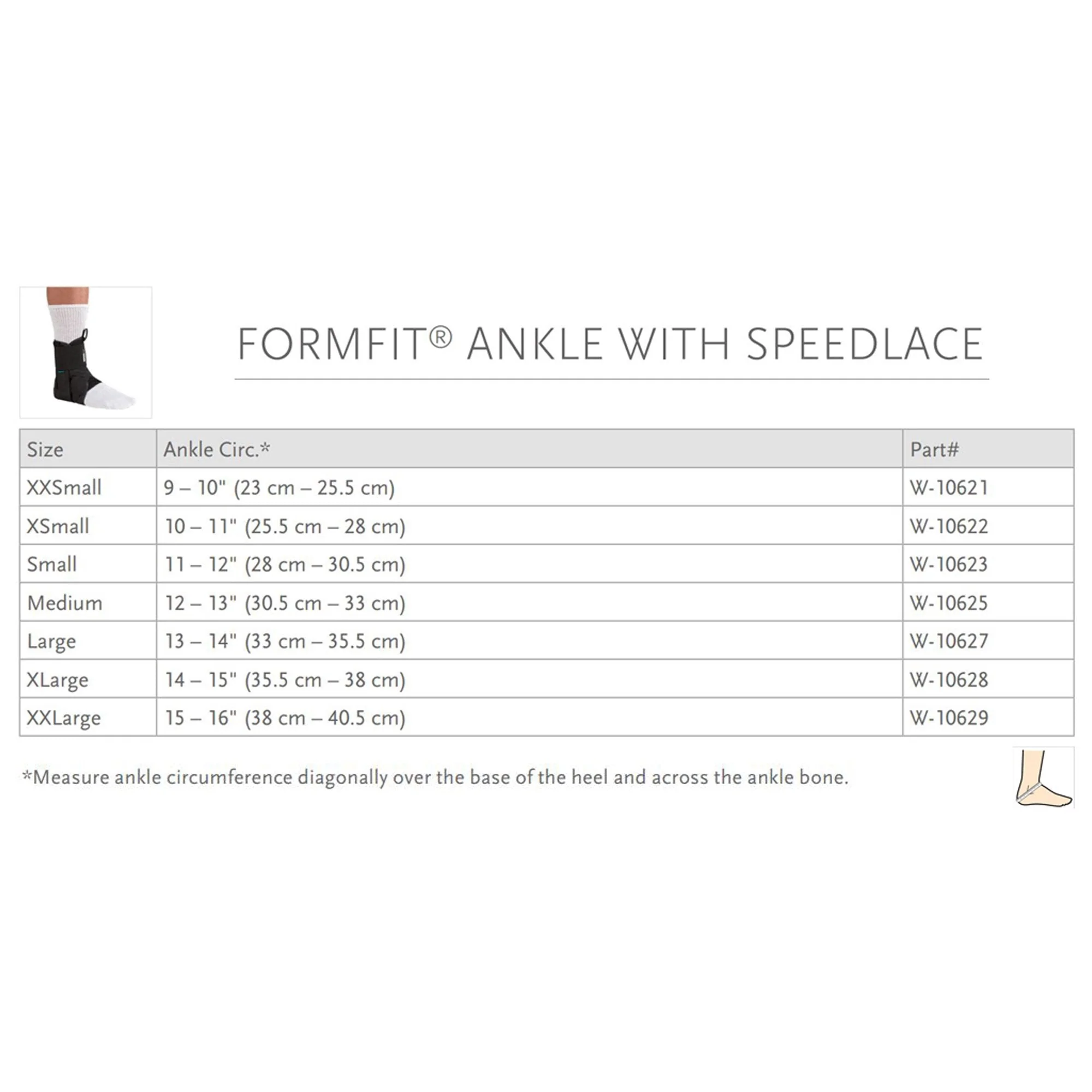 Ossur Ossur Formfit Low Profile Ankle Brace with Speed Lace, Large - Image 3