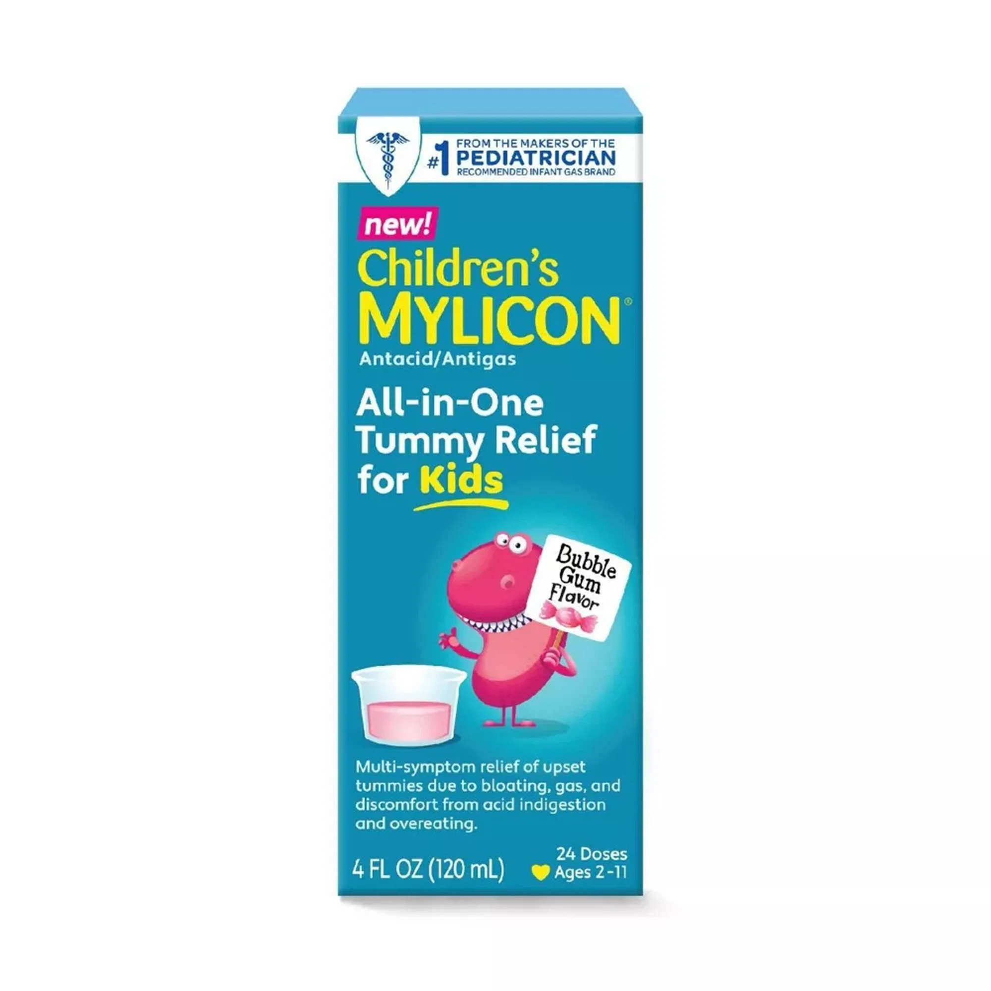 Infirst Healthcare Inc Mylicon Children's All-in-One Tummy Relief For Kids Bubble Gum Flavor