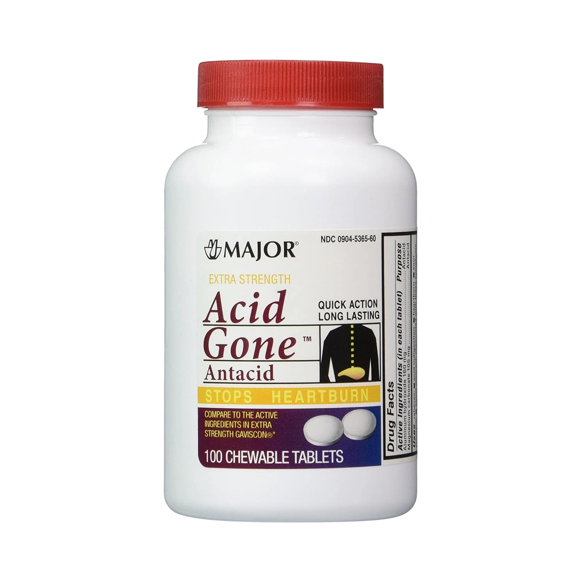 Major Pharmaceuticals Acid Gone Aluminum Hydroxide / Magnesium Carbonate Antacid