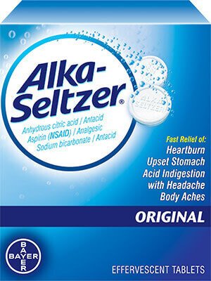 Bayer Alka-Seltzer Buffered Aspirin Effervescent Tablets Original