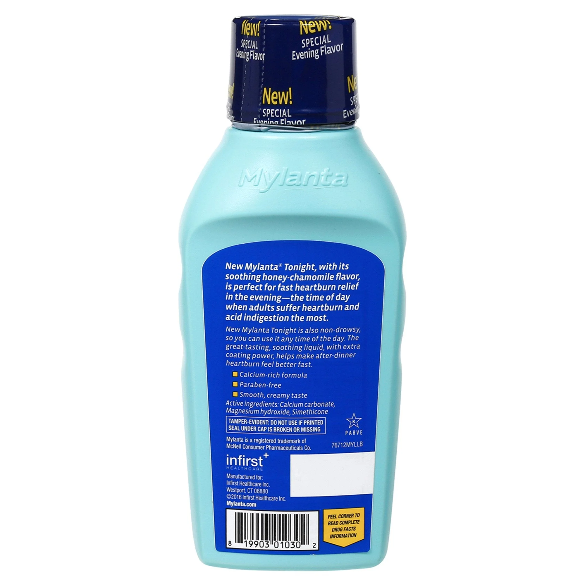 Infirst Healthcare Inc Mylanta Tonight Liquid Soothing Honey Chamomile Flavor, 12-ounce bottle - Image 2