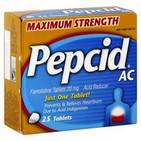 Kenvue Brands LLC Pepcid AC Famotidine 20 mg Acid Reducer Tablets Maximum Strength (36/CS)